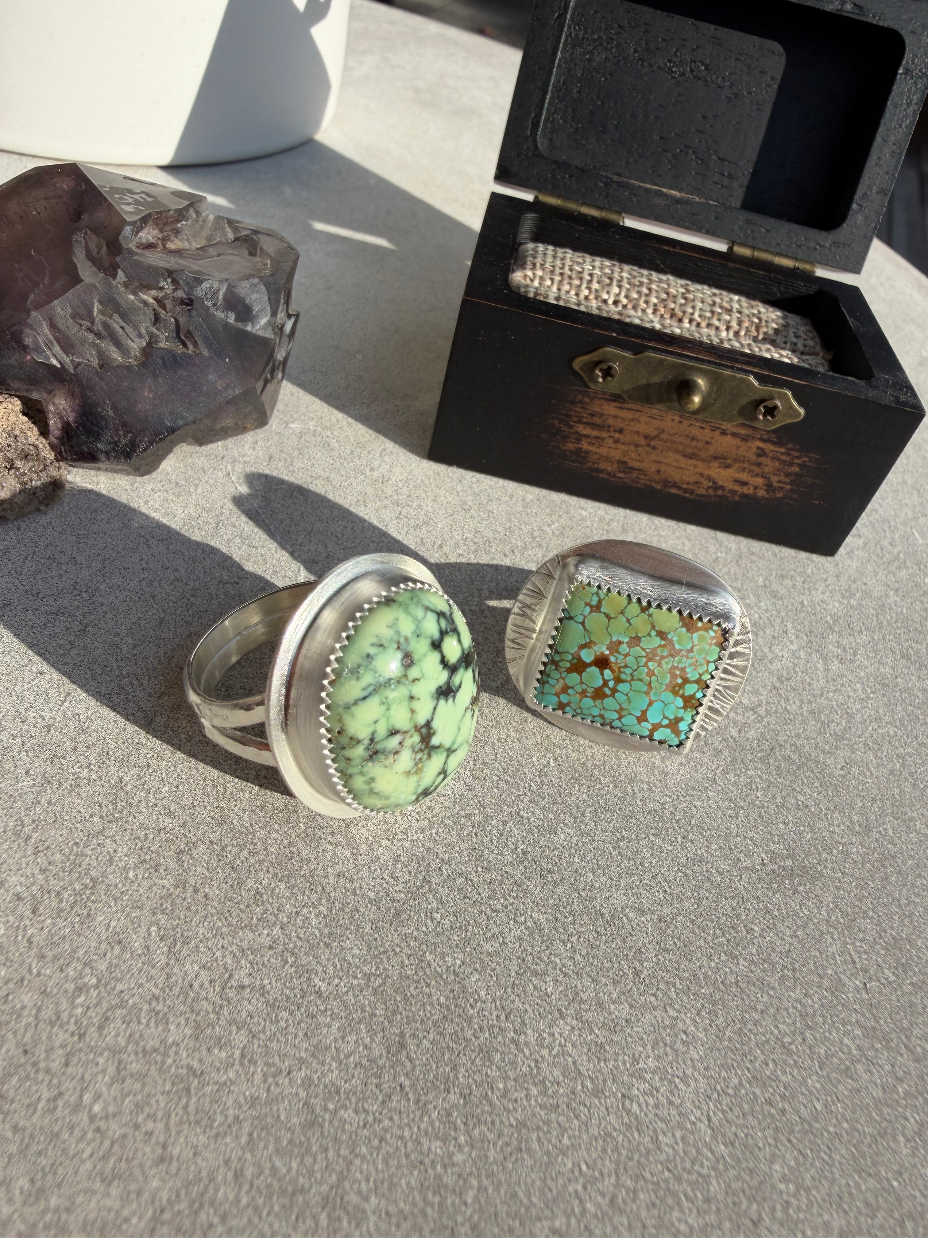 On Sale! Lone Peak Turquoise Ring! Size: 6.5!