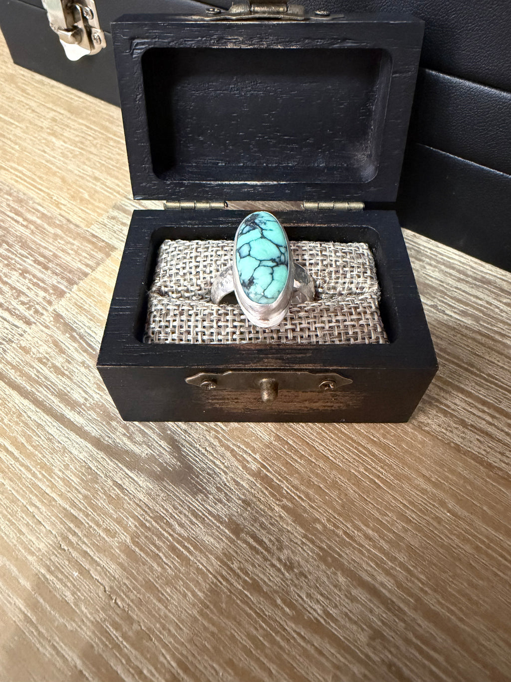 On Sale Now! Persian Variscite stone set in Sterling Silver! OH MY GAWD!!!