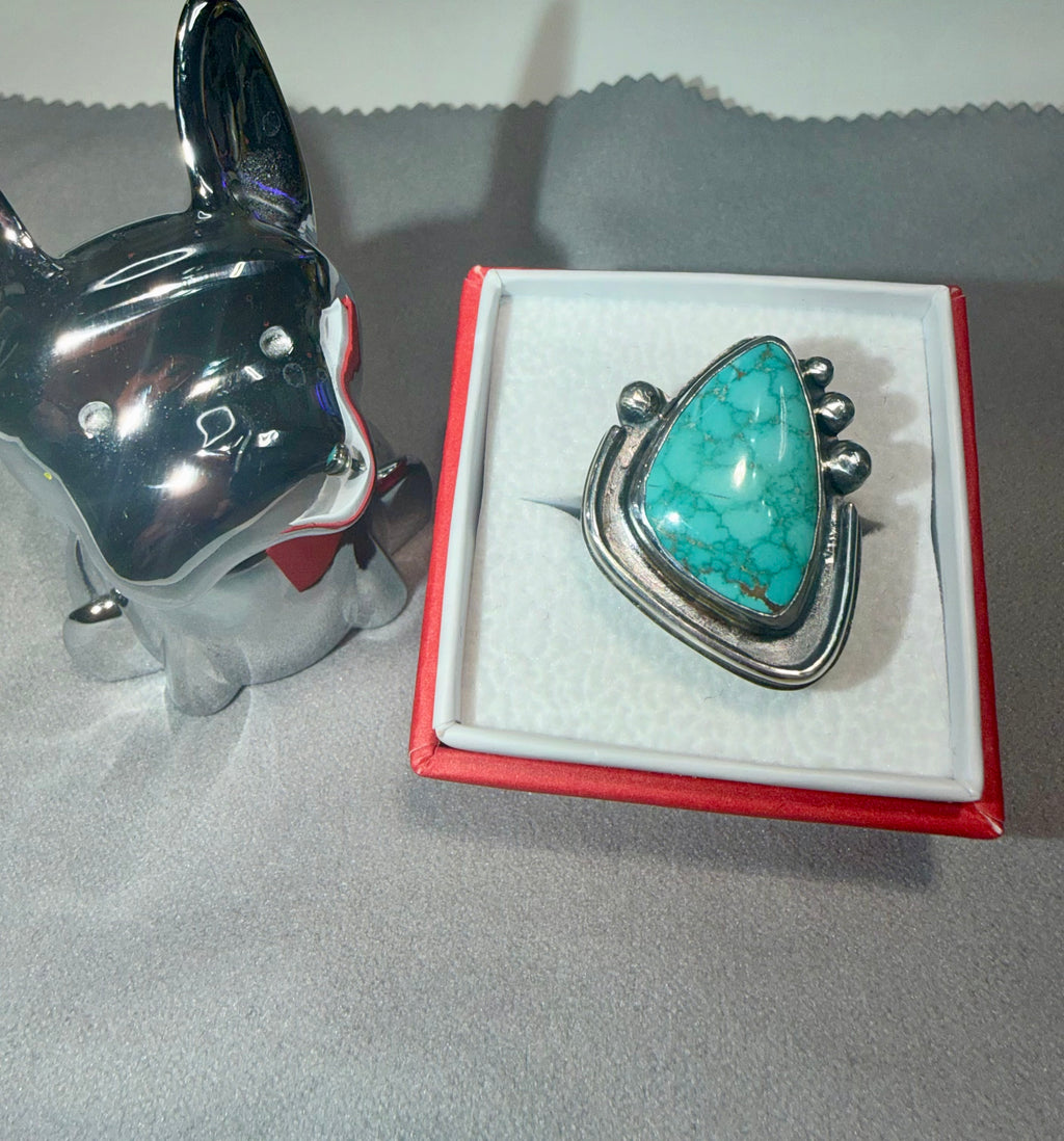 Rare Blue Carico Lake Turquoise Ring! One of a Kind!!