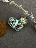 This Heart Shaped Cab is Gorgeous! It is "Natural Blue Moon" Turquoise! On Sale!