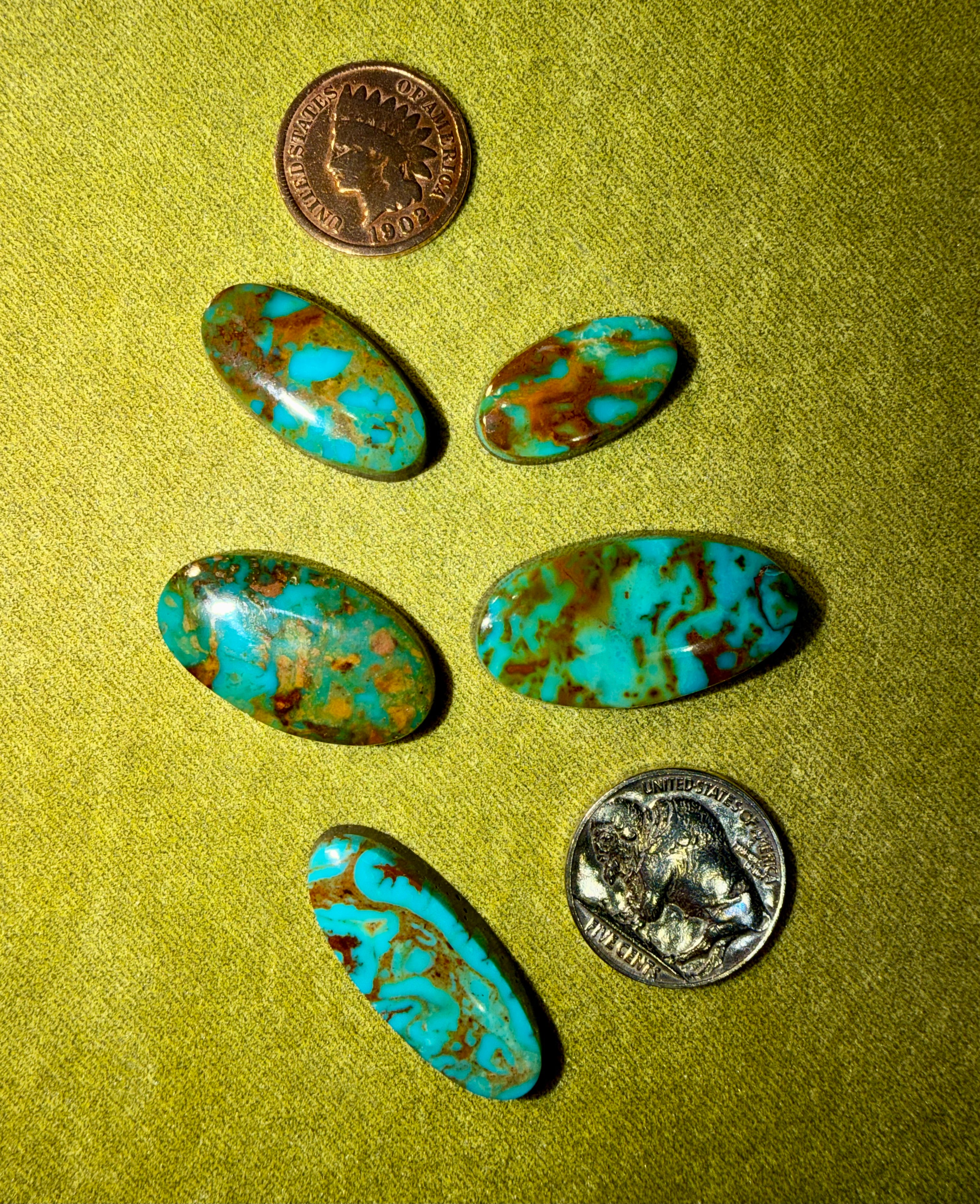 Drop Dead Gorgeous Kingman!! Selling 5 stones in this set! 88.6cts! Price Drop!