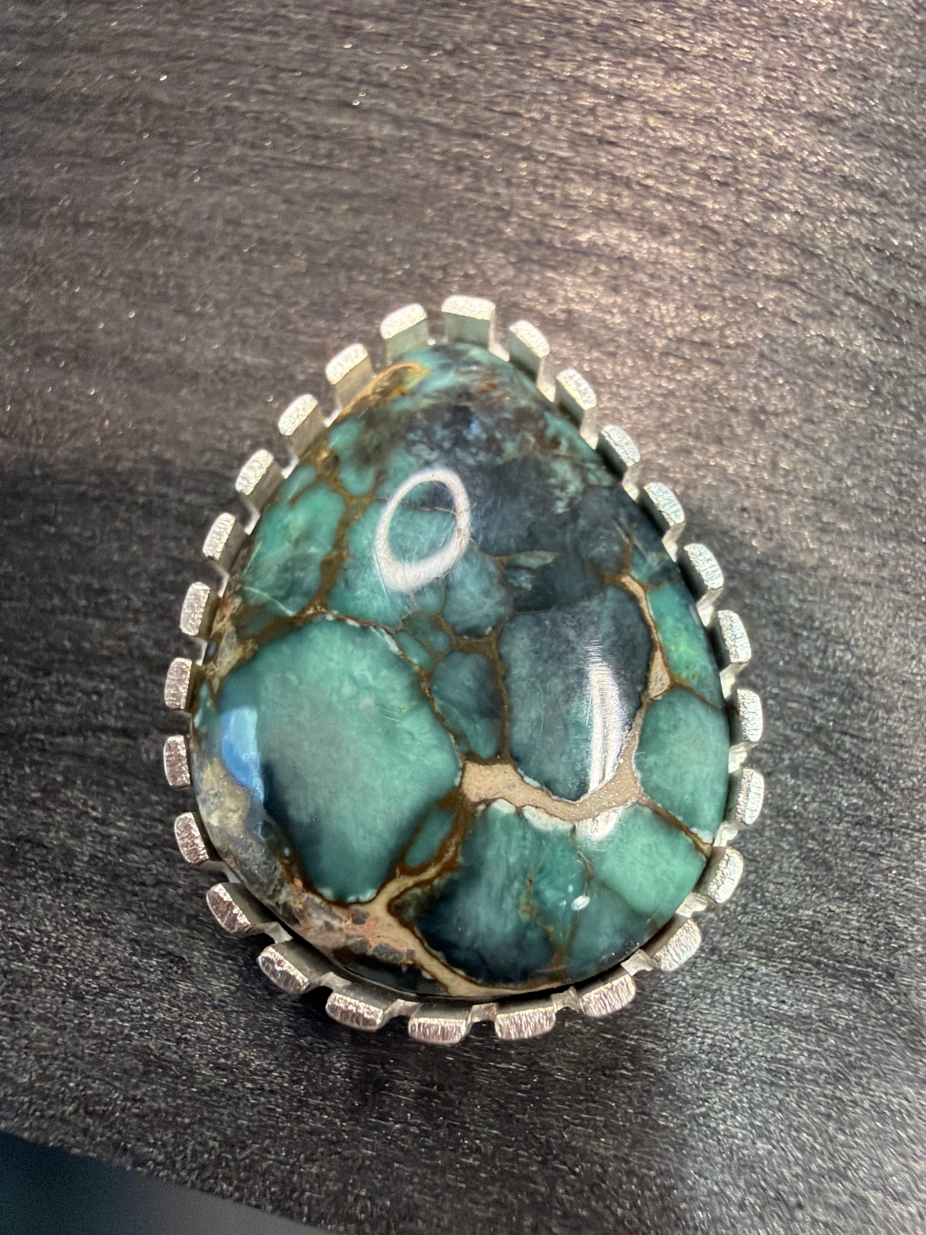 Blue Boy Variscite Statement Ring!!