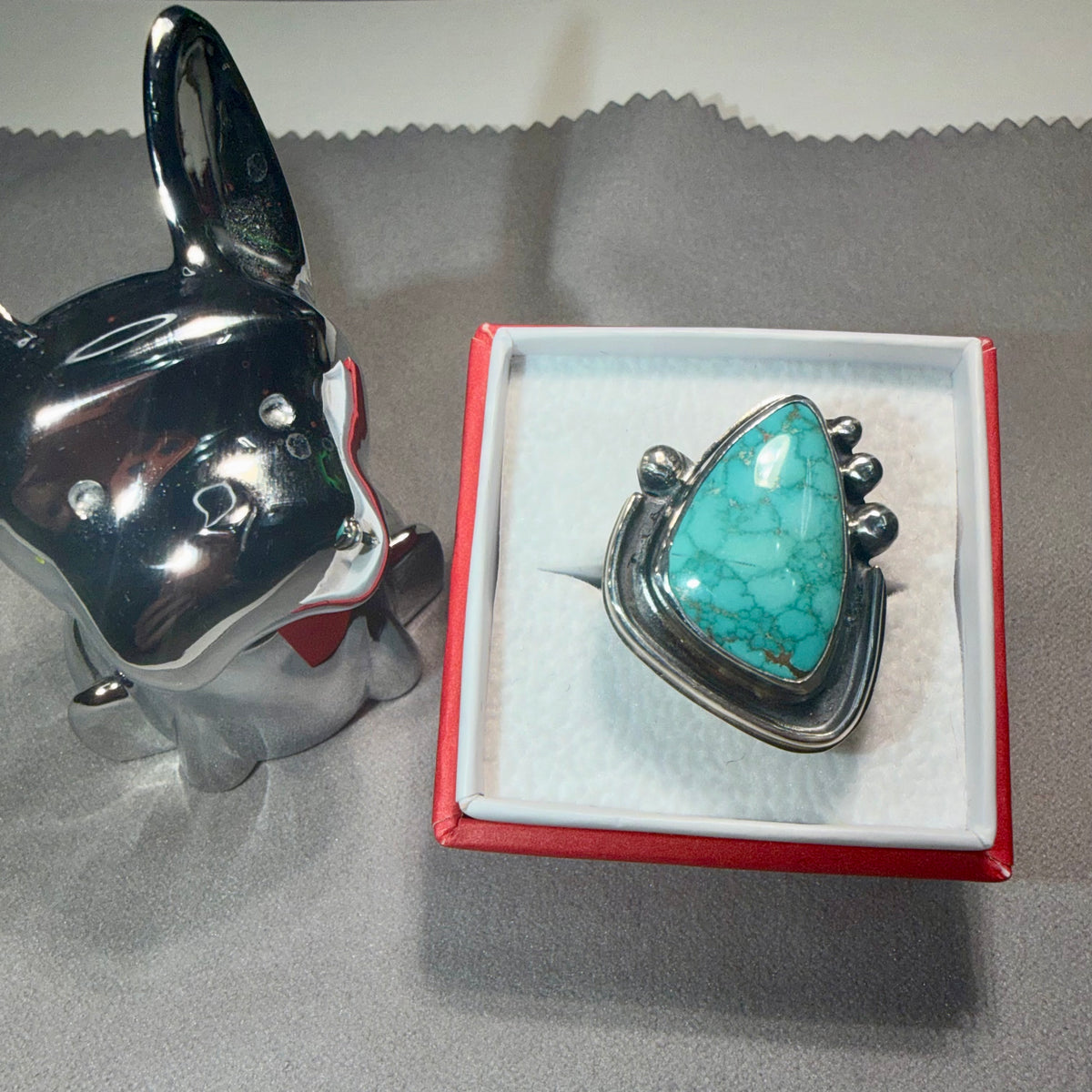 Rare Blue Carico Lake Turquoise Ring! One of a Kind!!