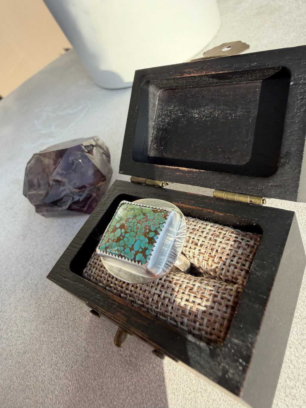 On Sale! Lone Peak Turquoise Ring! Size: 6.5!