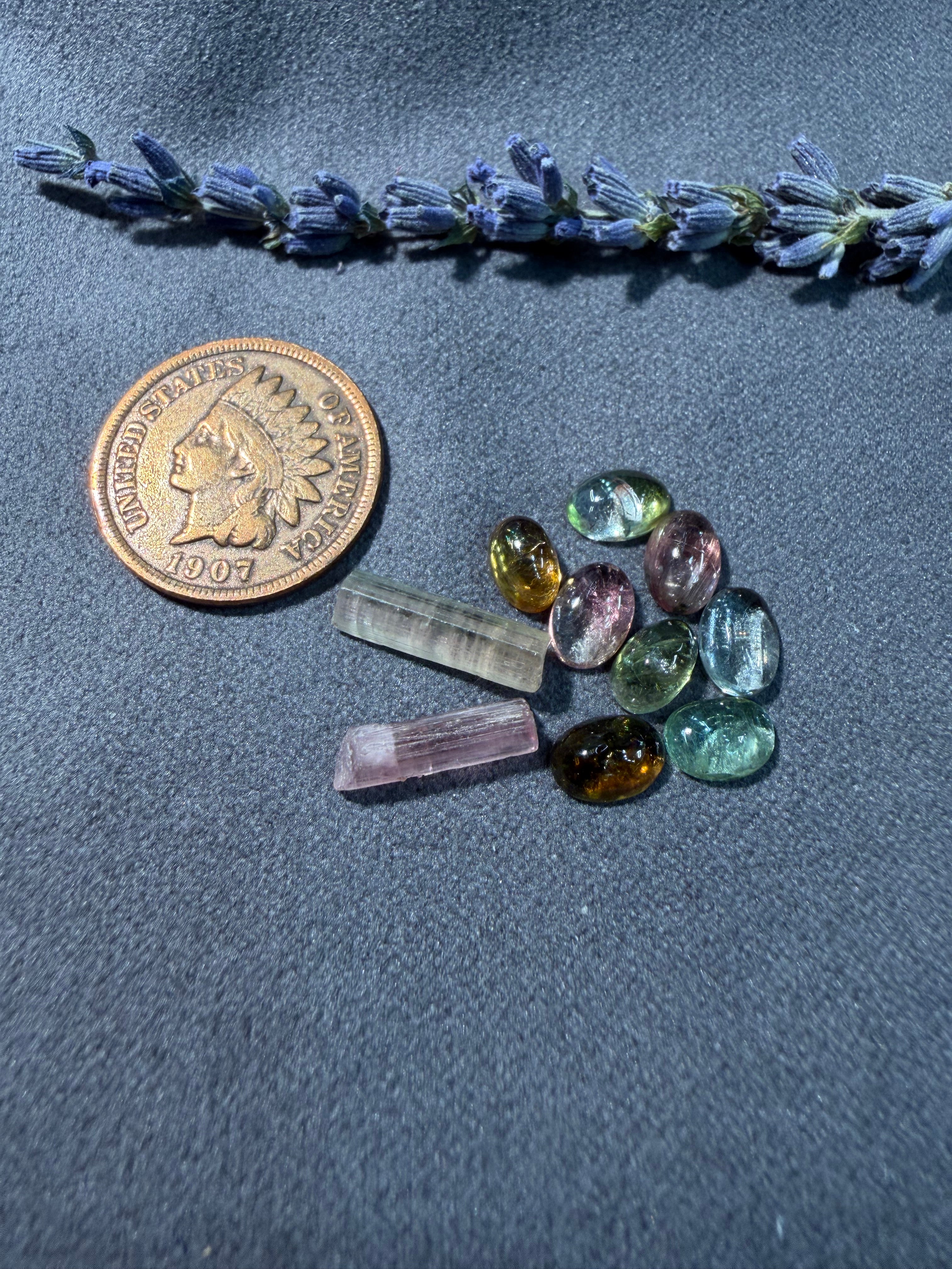 Stunning!! 10 Stones in this Lot of Tourmaline - On Sale!