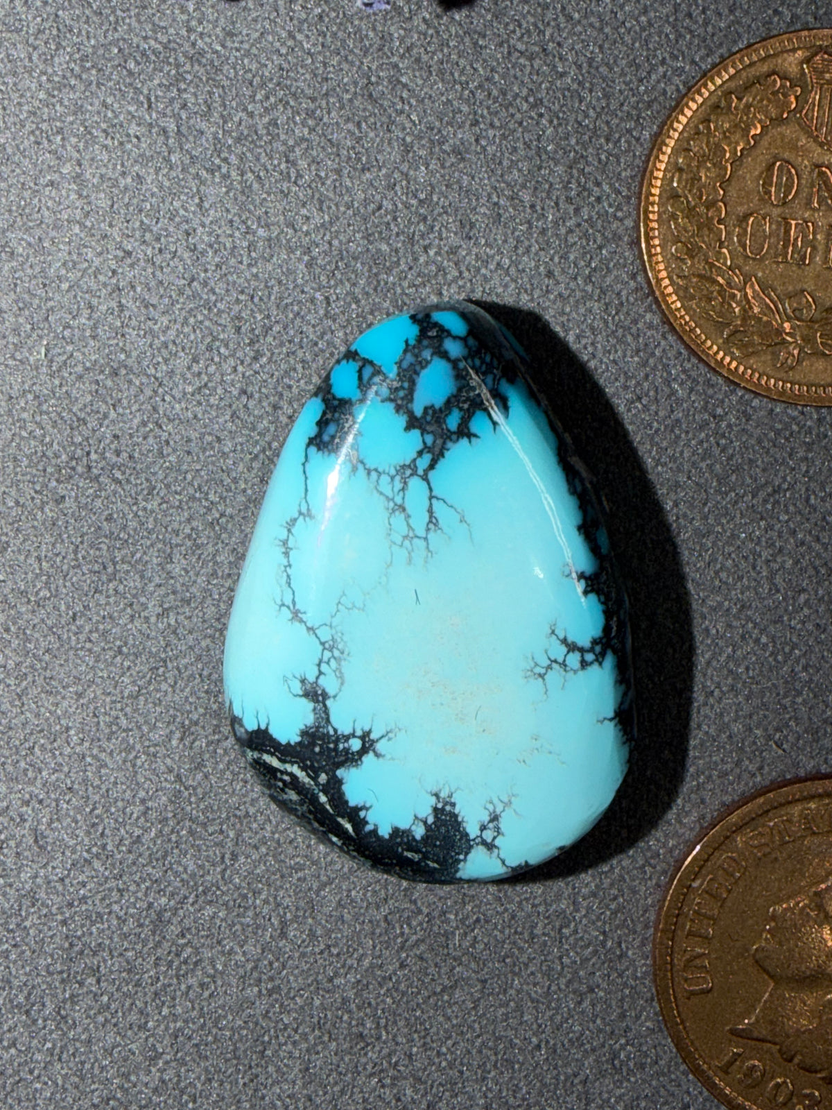 This is a gorgeous, Bisbee Turquoise Cabochon! Yes, it's On Sale!
