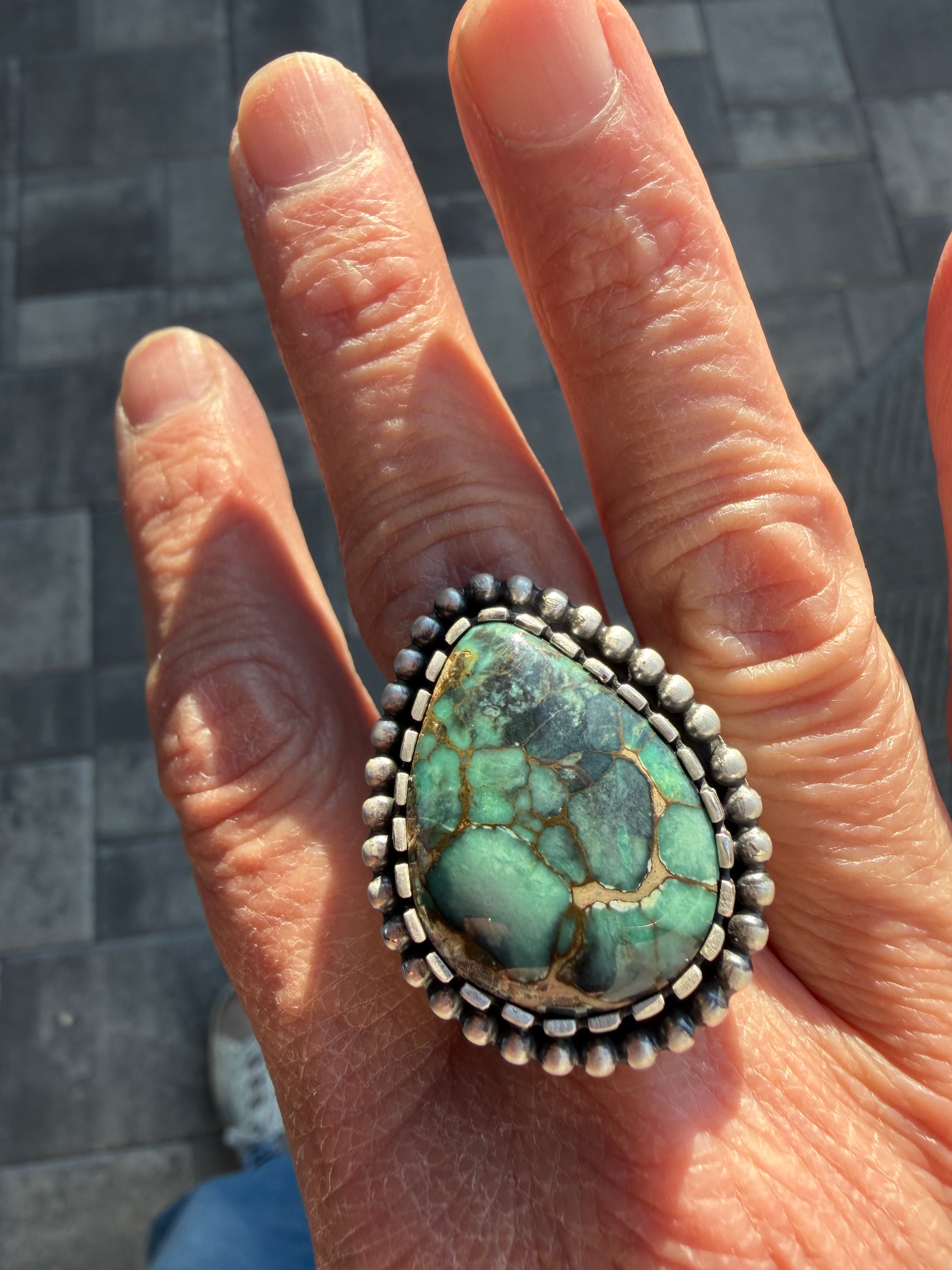 Blue Boy Variscite Statement Ring!!