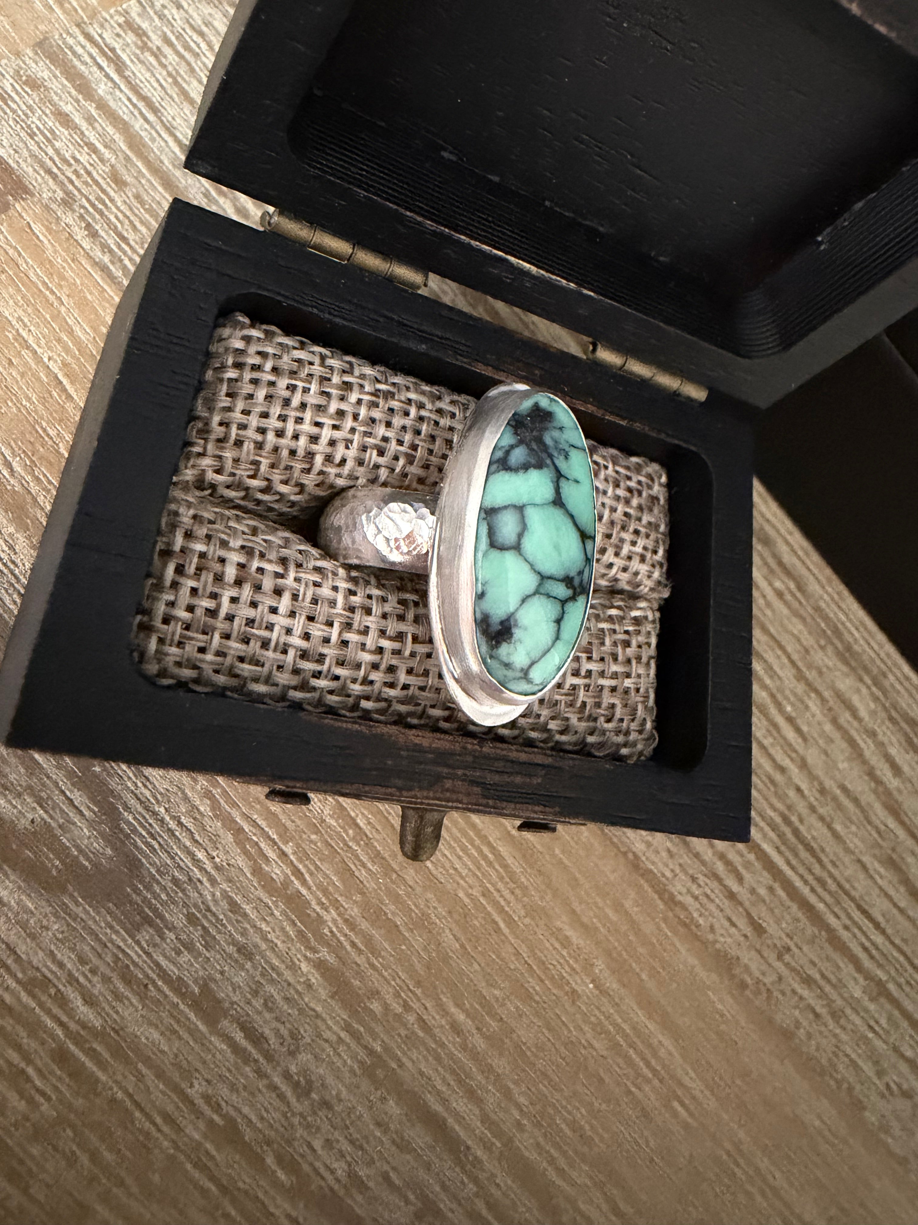 On Sale Now! Persian Variscite stone set in Sterling Silver! OH MY GAWD!!!