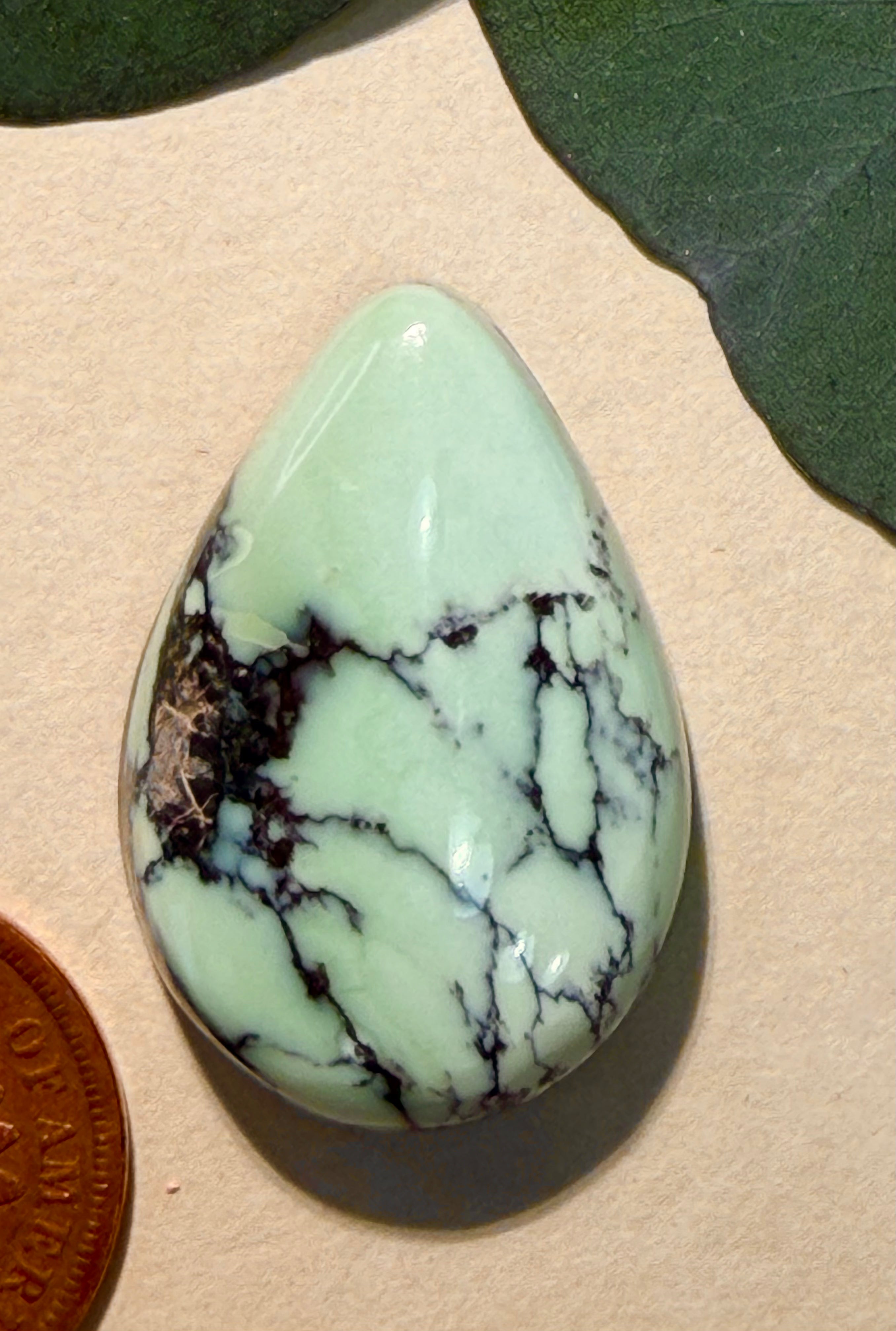 Gorgeous Chunky Teardrop - Prince Variscite Cabochon from NV