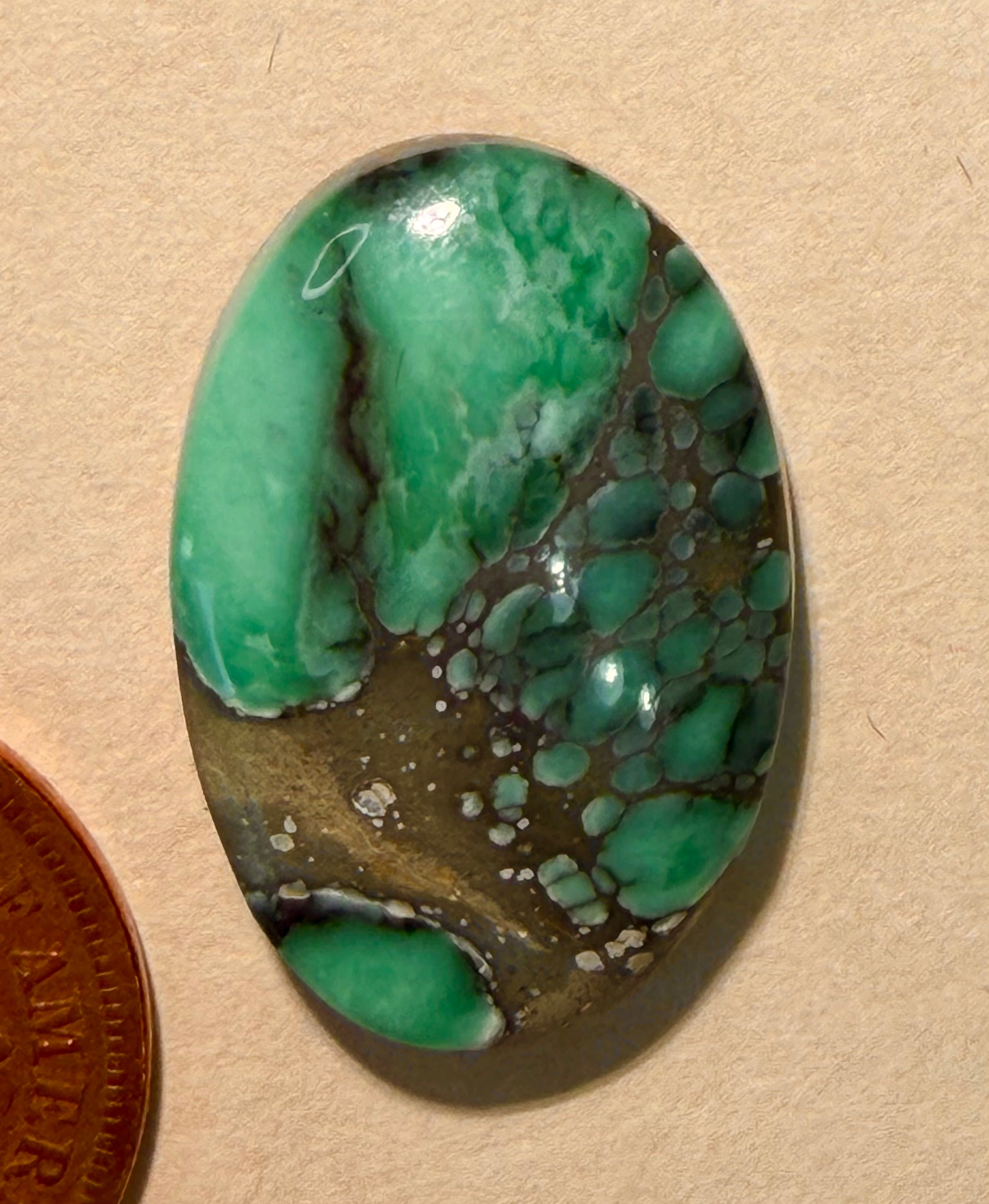 Miss Moffett Variscite - Candelaria Variscite from the Candelaria Mining District, Esmeralda County, NV