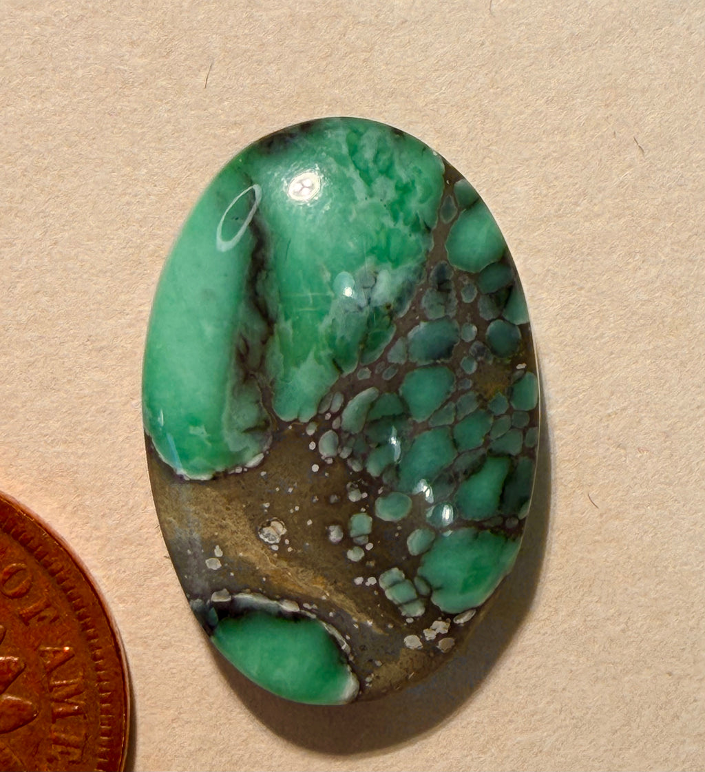 Miss Moffett Variscite - Candelaria Variscite from the Candelaria Mining District, Esmeralda County, NV