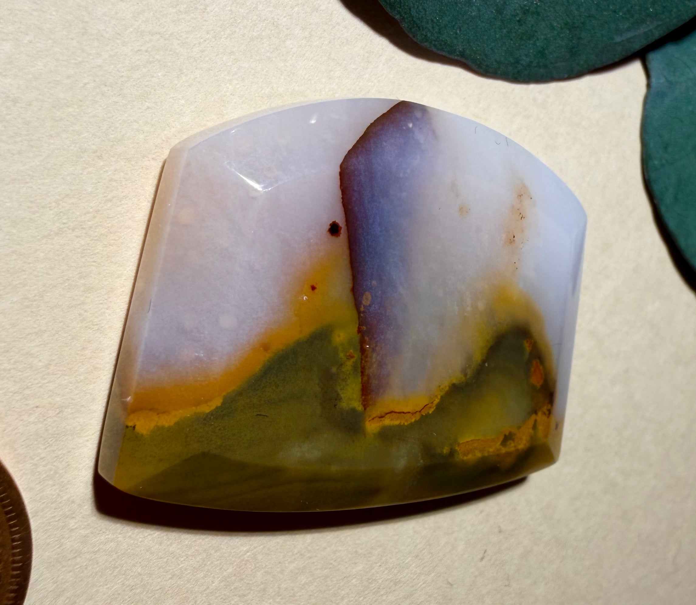 Polka Dot Agate Cabochon - On Sale! (Unbacked)