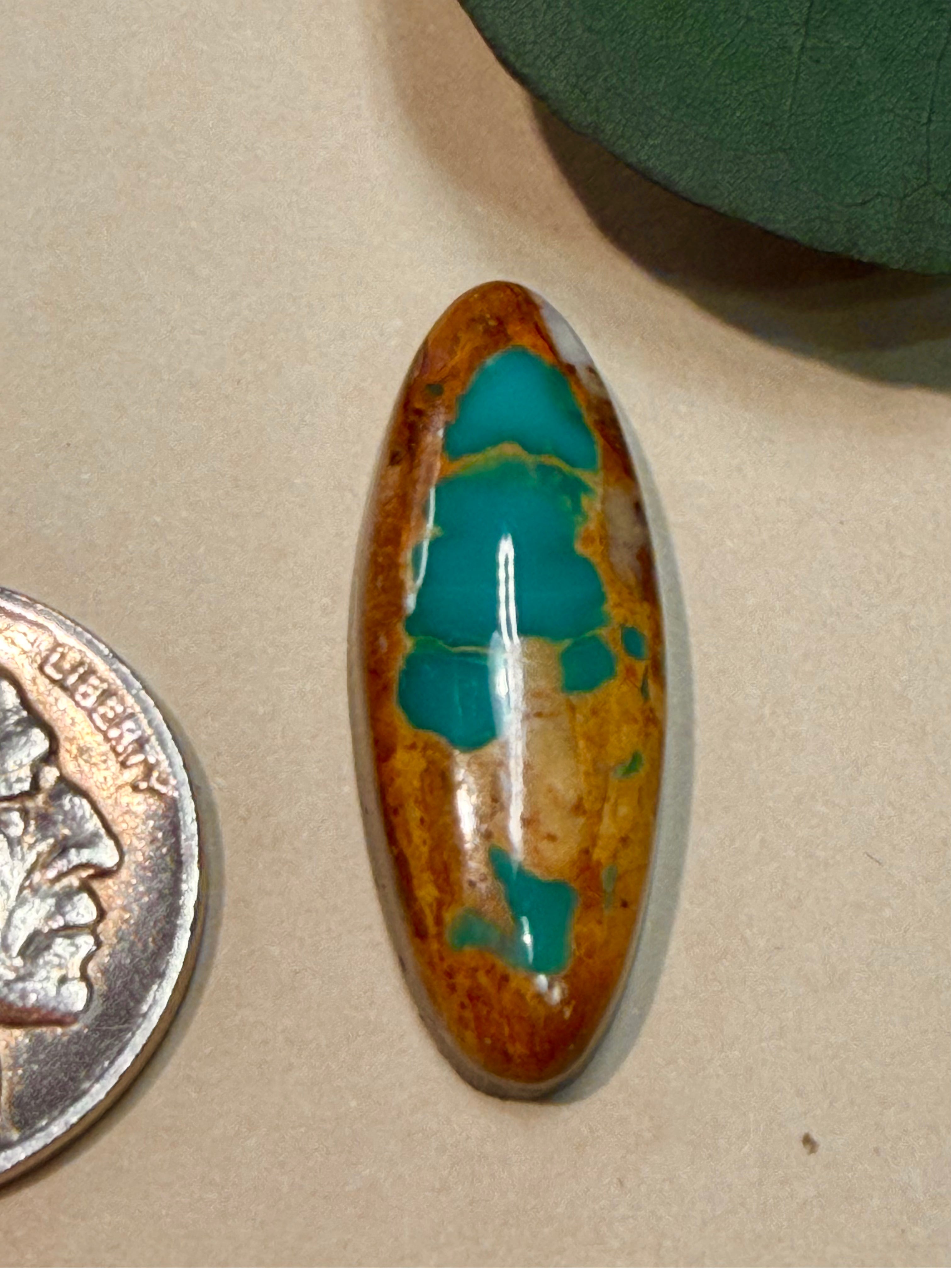 Gorgeous Oval-Shaped Classic Royston Turquoise! On Sale!