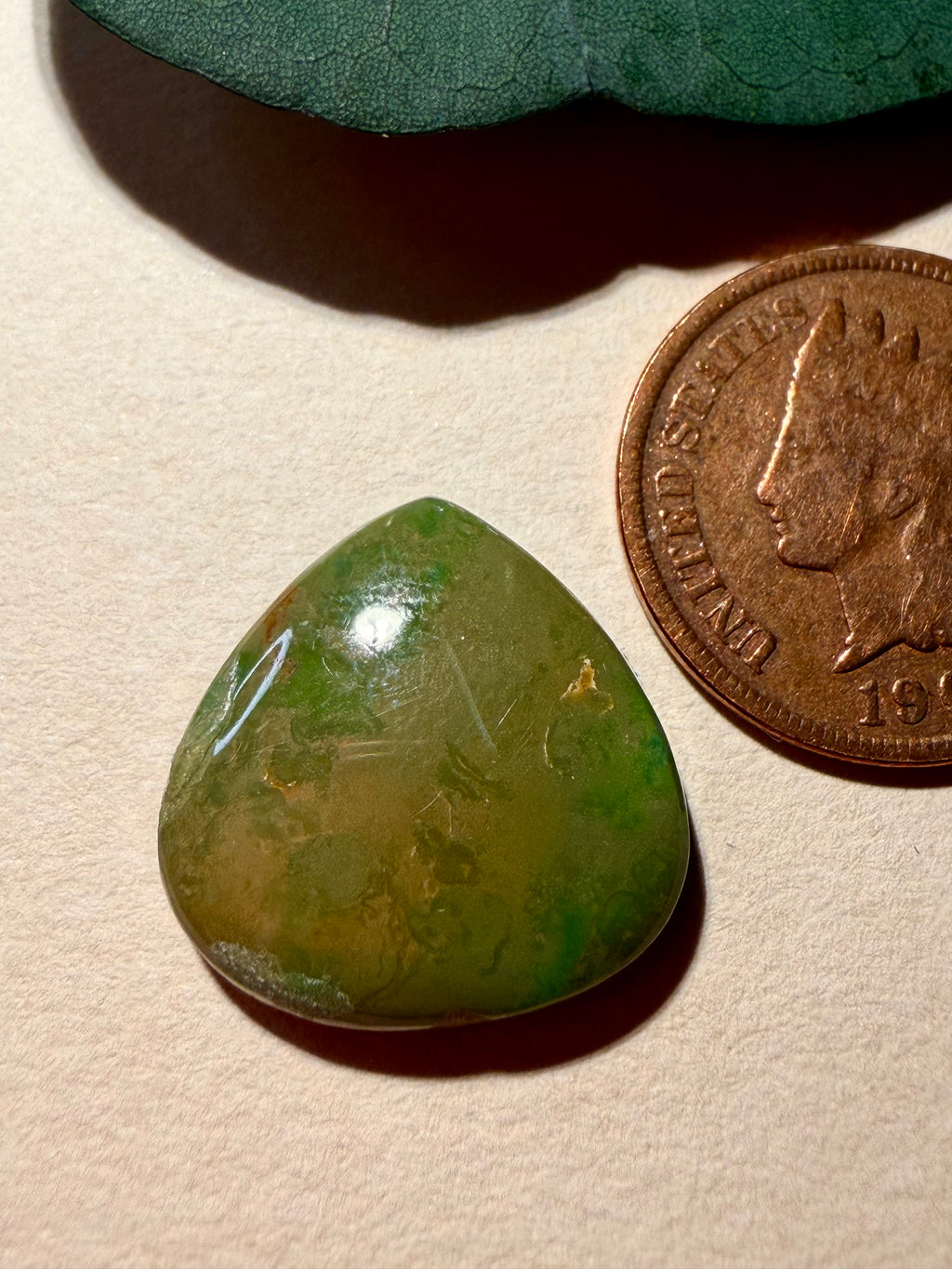 Olive Green Royston Turquoise Cabochon! On Sale!