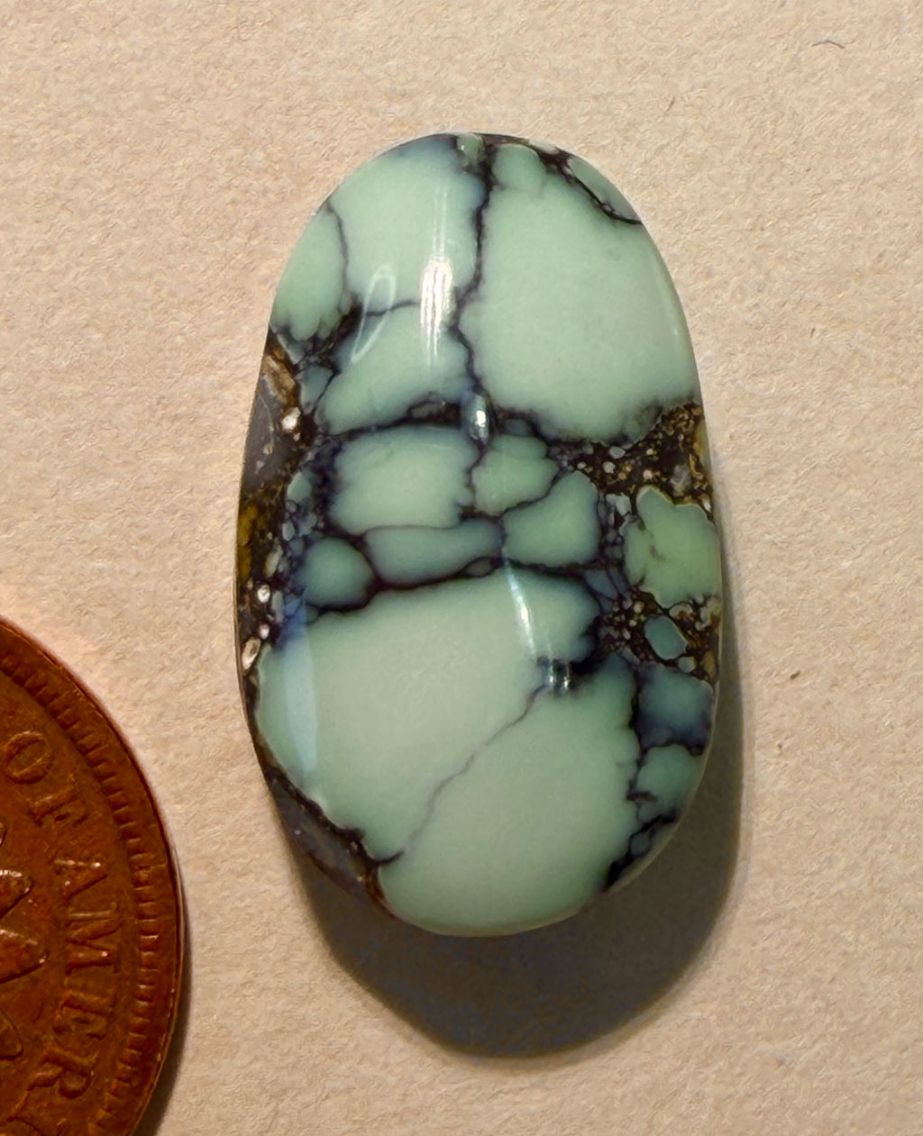 Another Perfectly Gorgeous Prince Variscite Cab - On Sale!