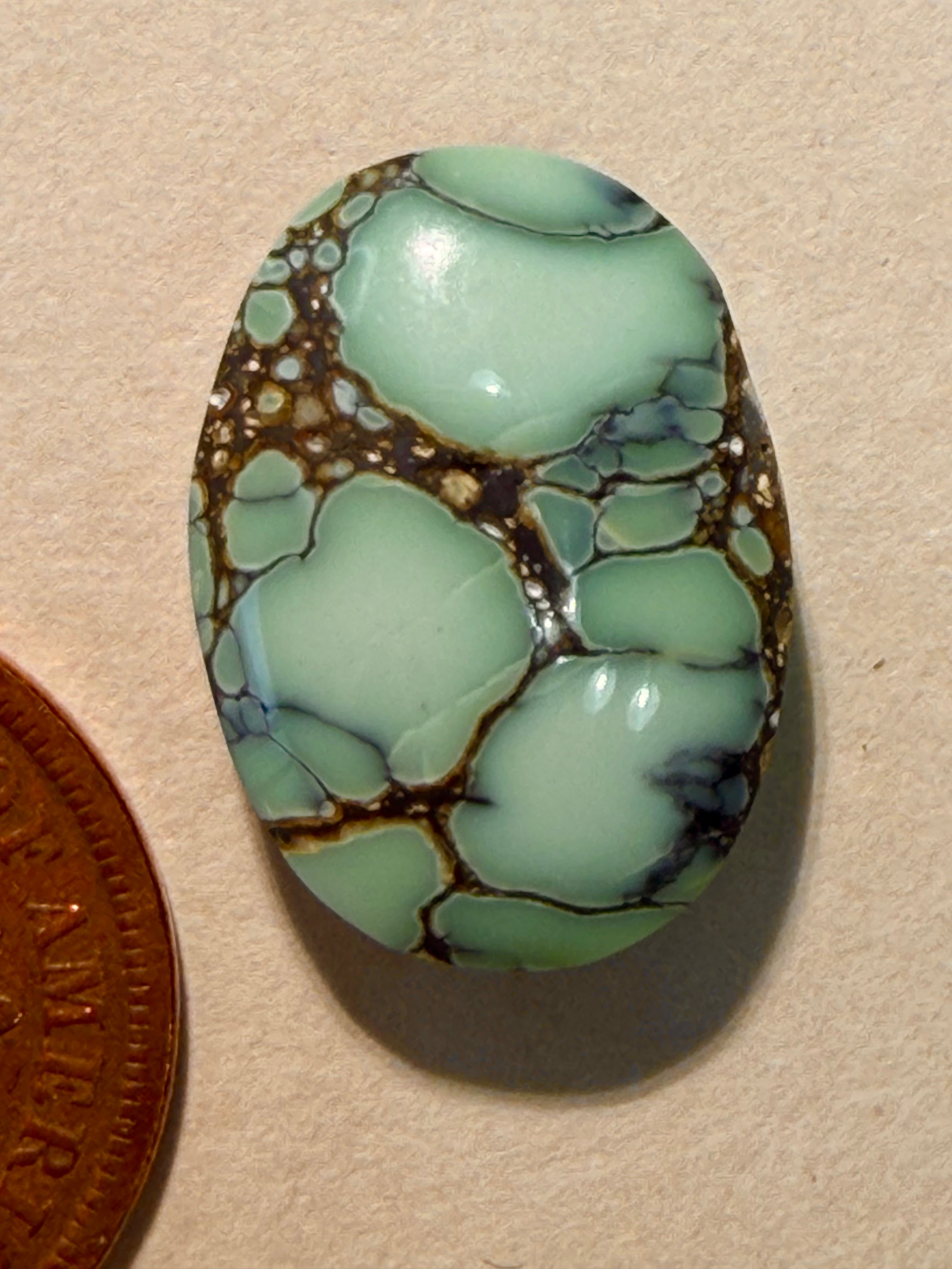 Perfect Ring Size Cab - Magical Prince Variscite from NV
