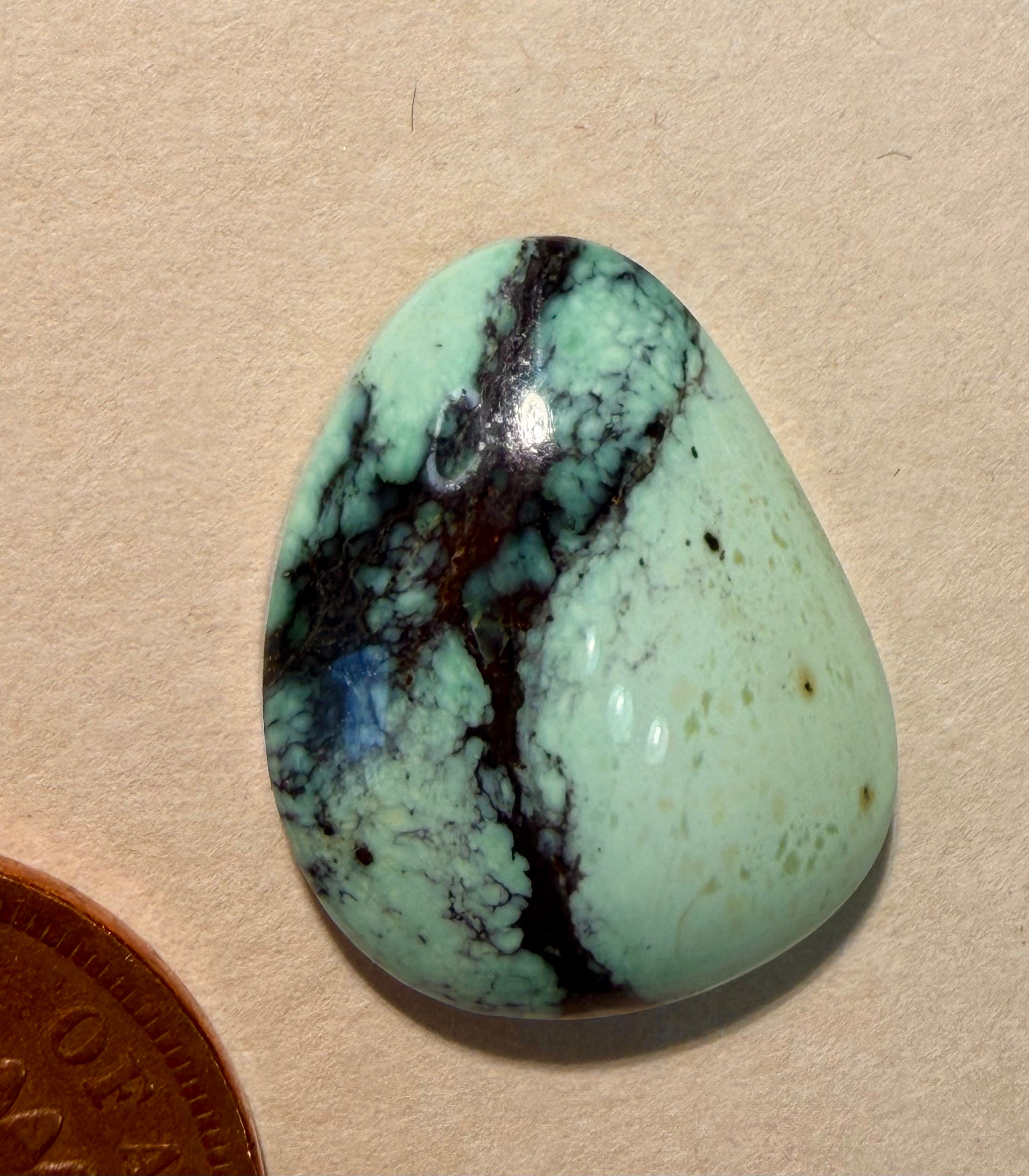 Rare and Magical Peacock Turquoise from a Closed Gold Mine! (unbacked)