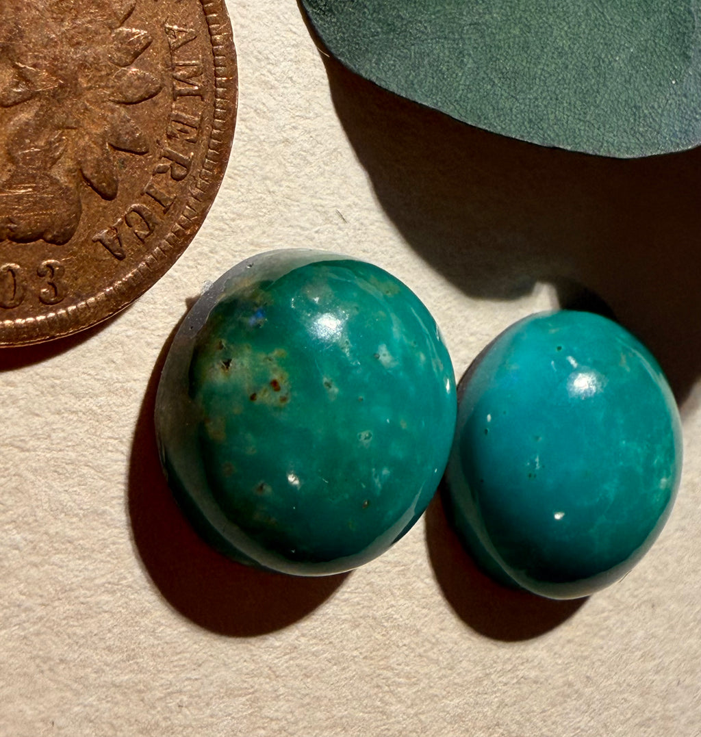 Pair of Vintage Royston Turquoise - Perfect for Earrings!!