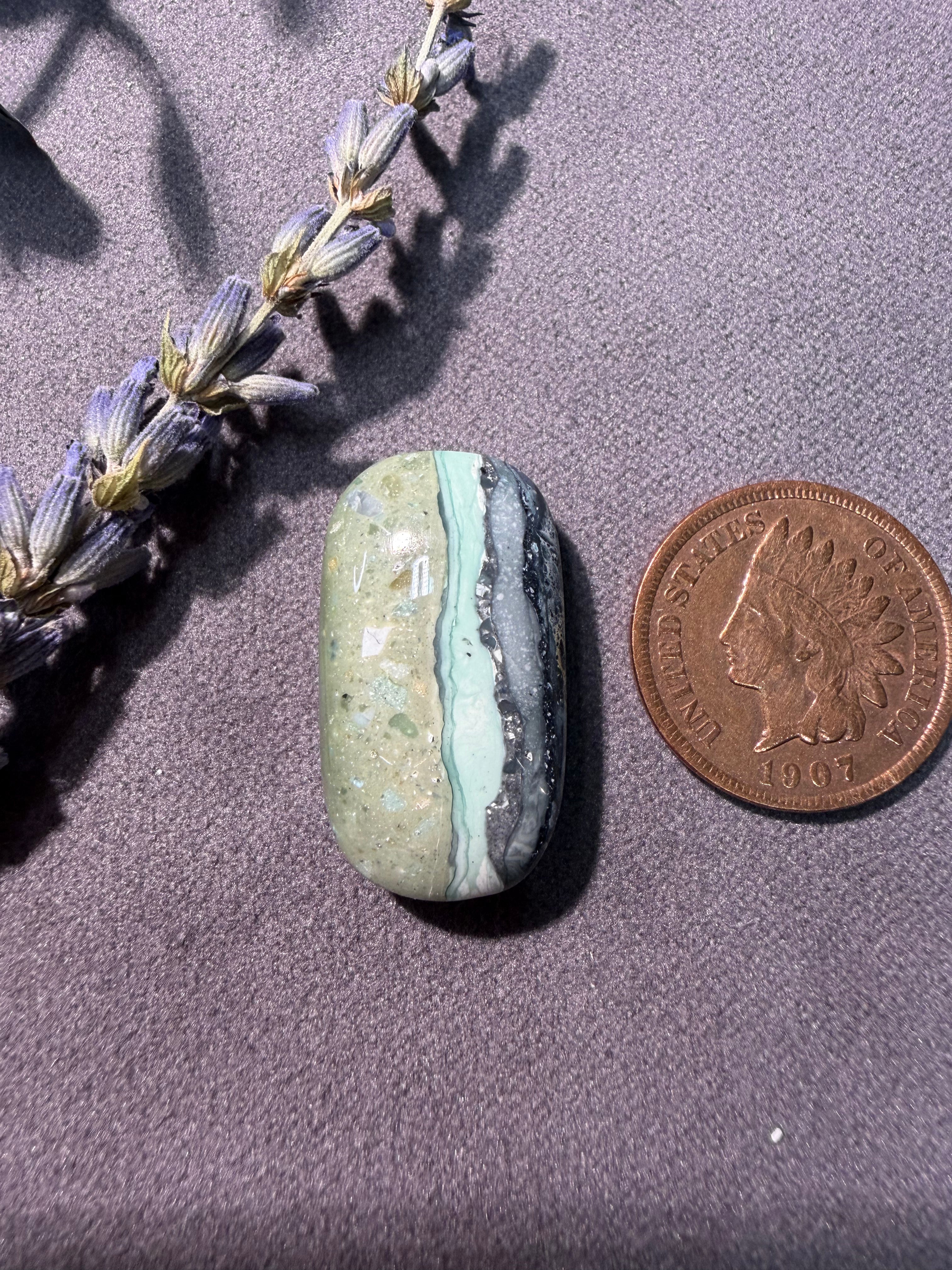 Magical Mystic Sage Variscite Cabochon