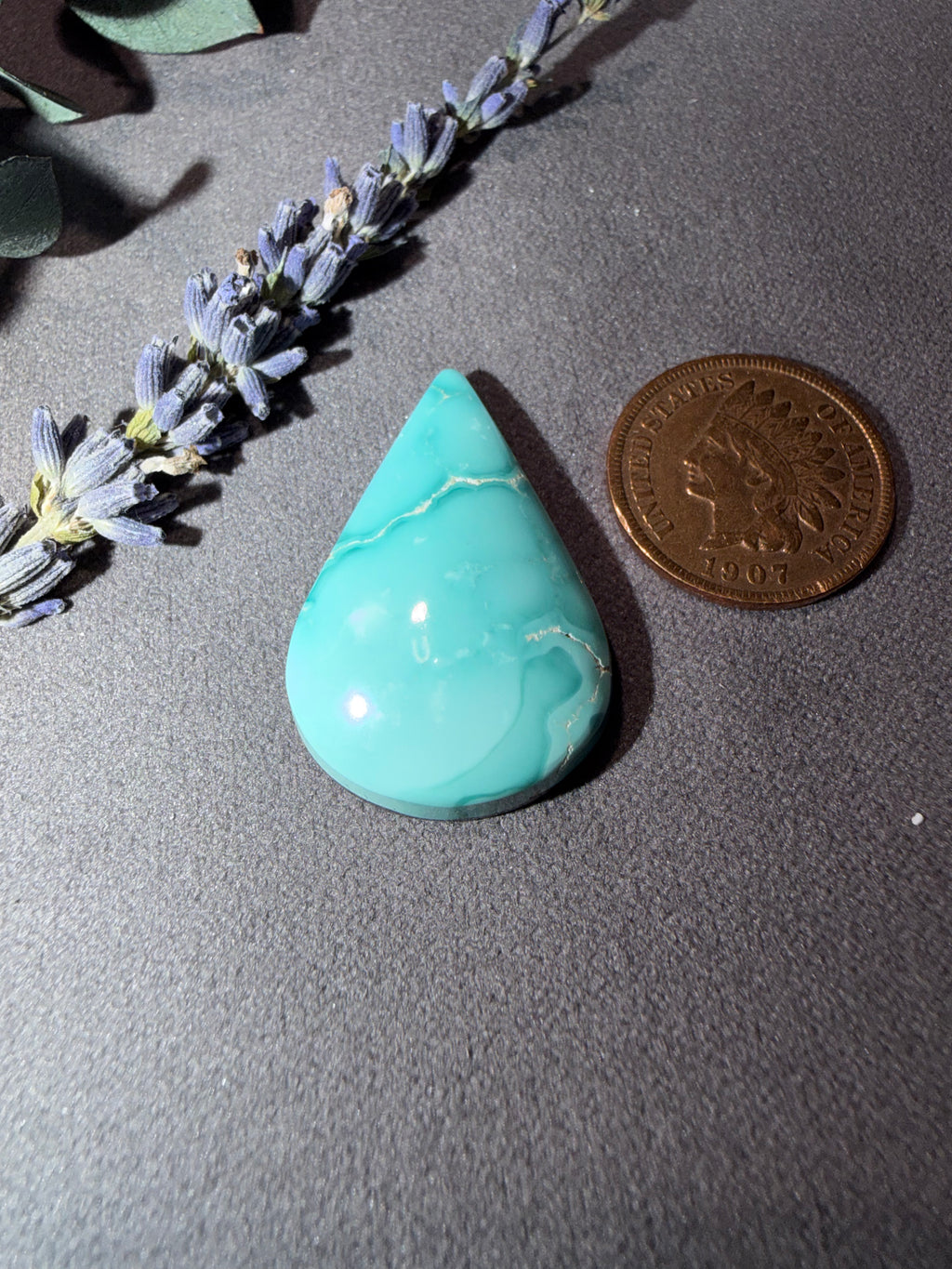 Tear Drop Fox Turquoise Cabochon!! This is the one!!