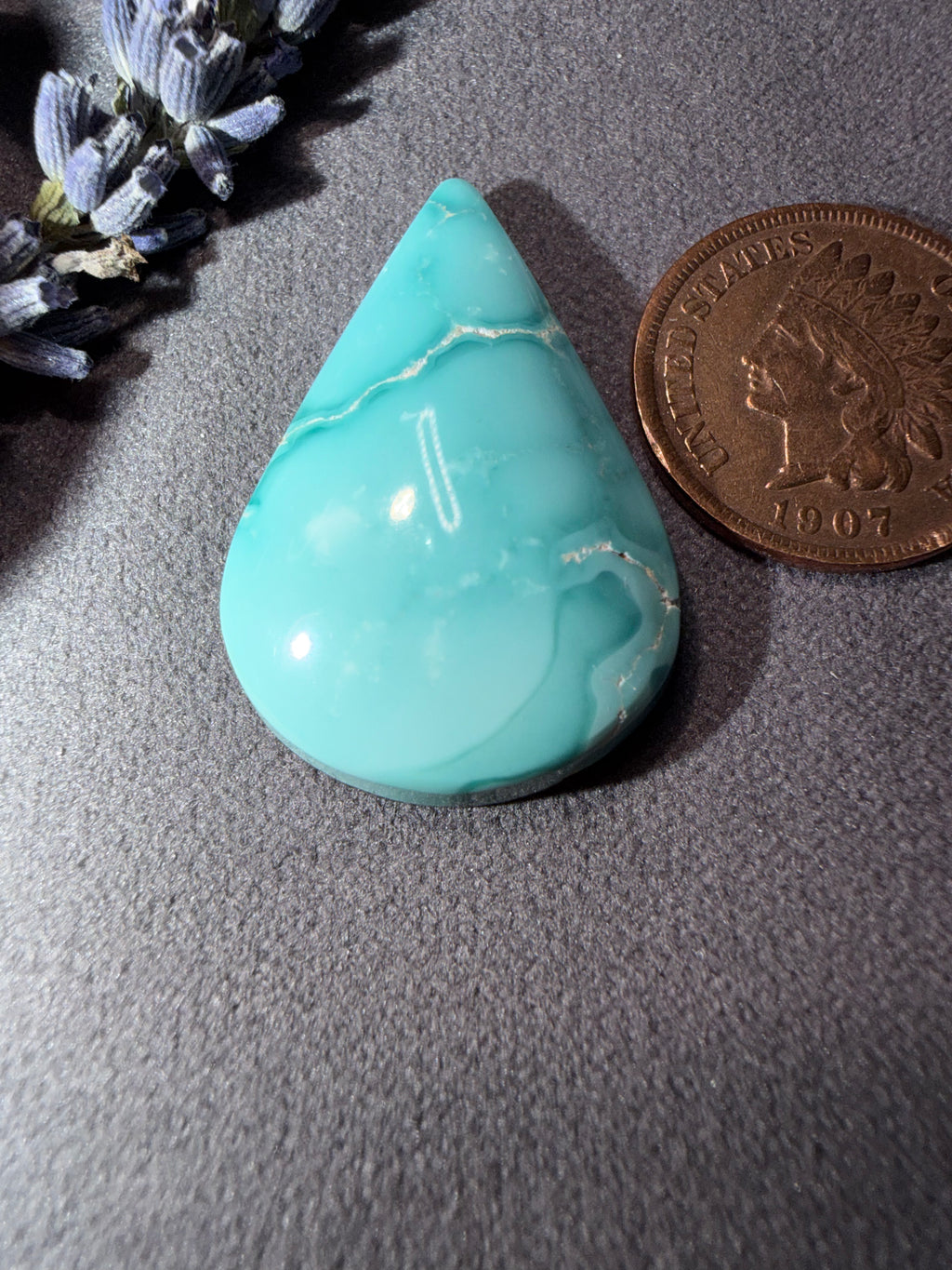 Tear Drop Fox Turquoise Cabochon!! This is the one!!