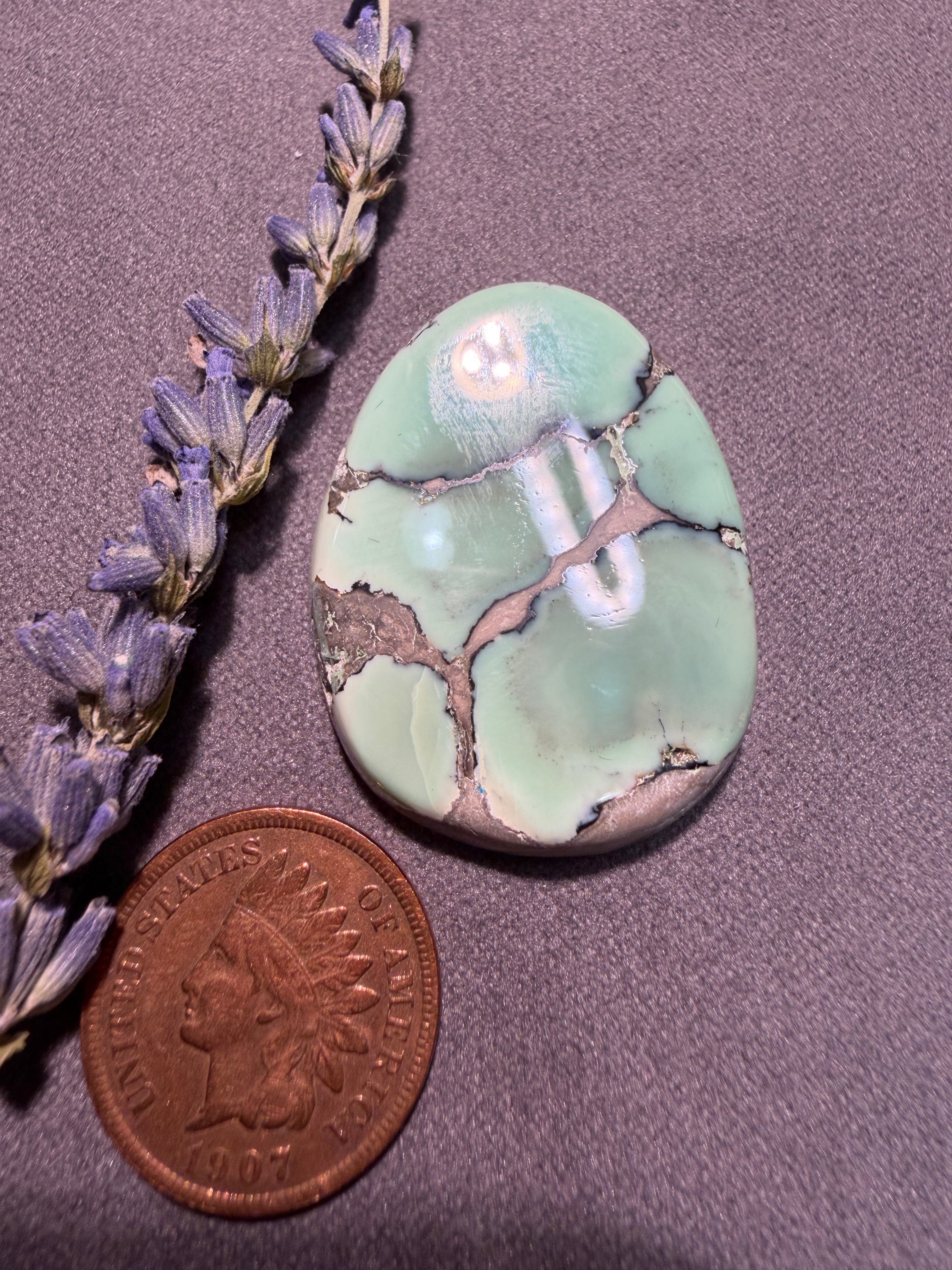 Large Gorgeous Desert Bloom Variscite!  UnBAcked! ON Sale!