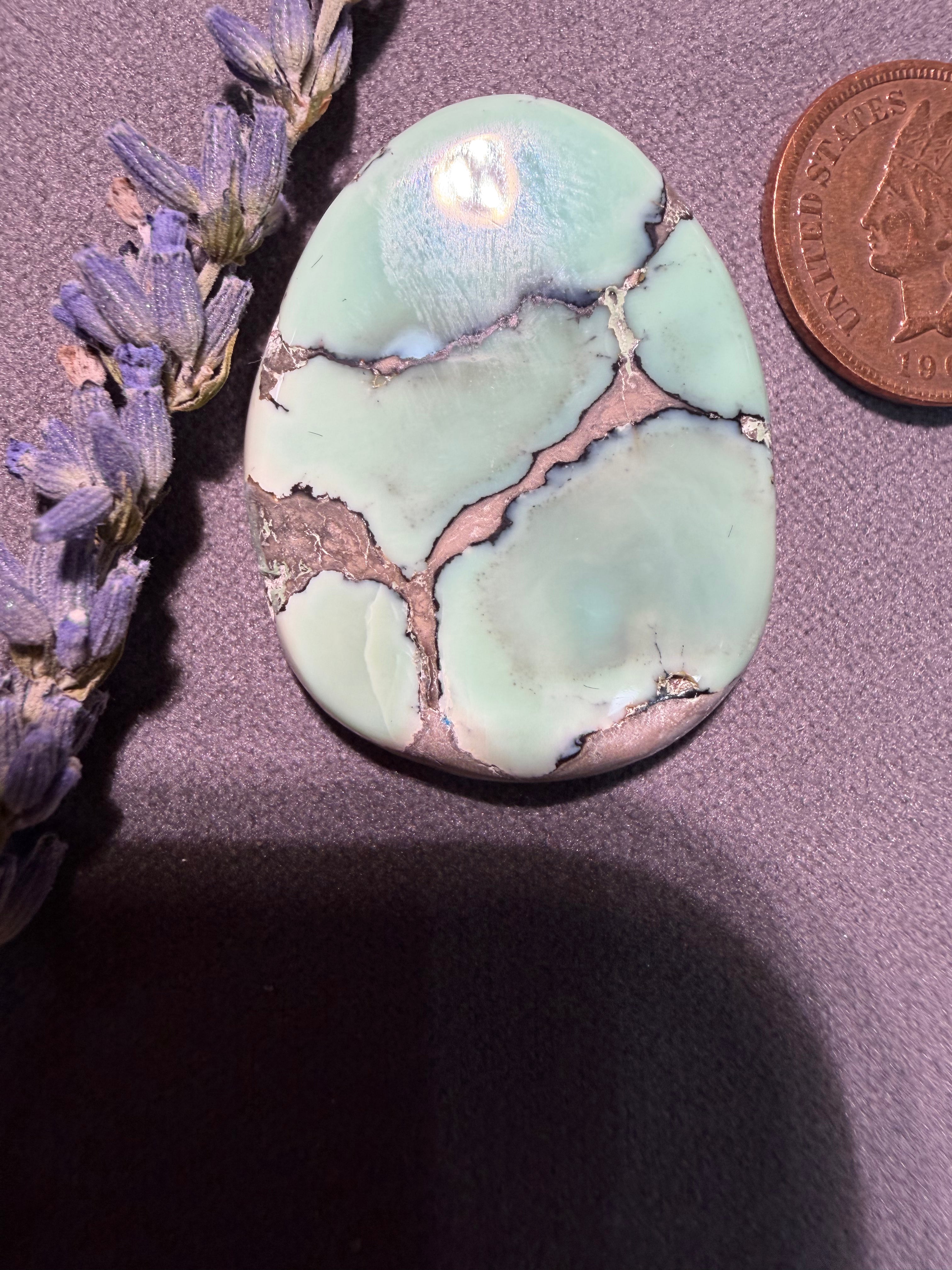 Large Gorgeous Desert Bloom Variscite!  UnBAcked! ON Sale!