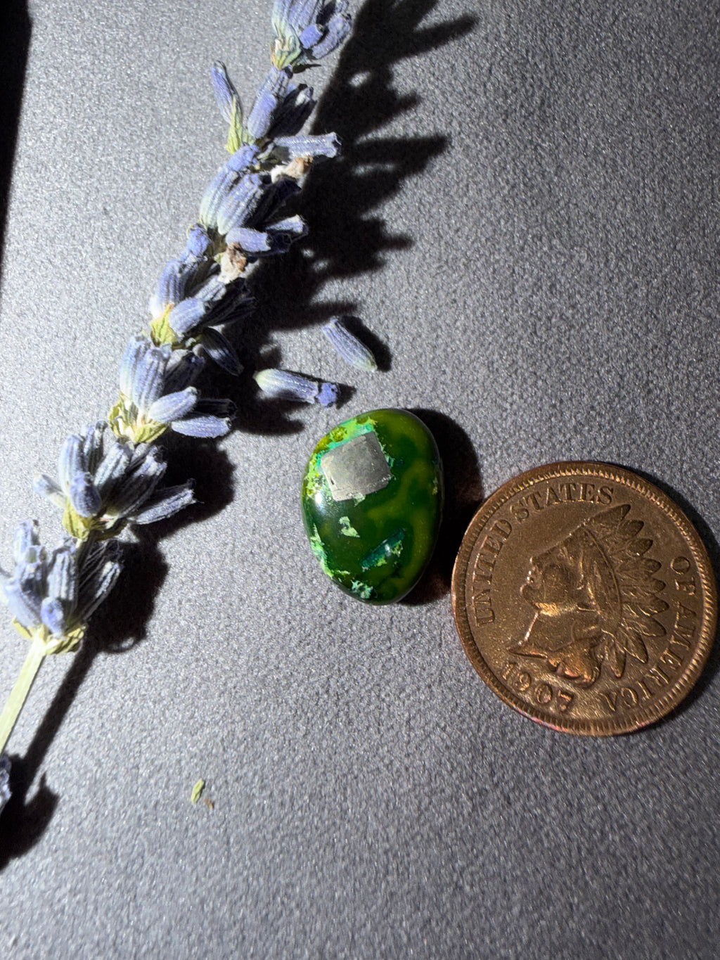 Did you see the Pyrite Inclusion in this one?   Sonoran Rio Verde Cabochon!