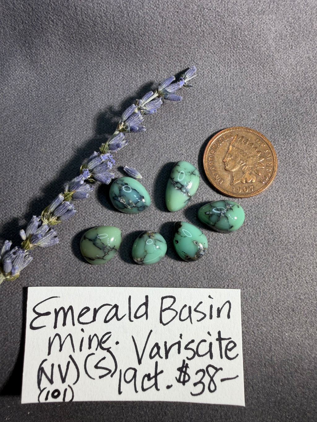 Lot of Emerald Basin Mine - Variscite 19cts. On Sale!