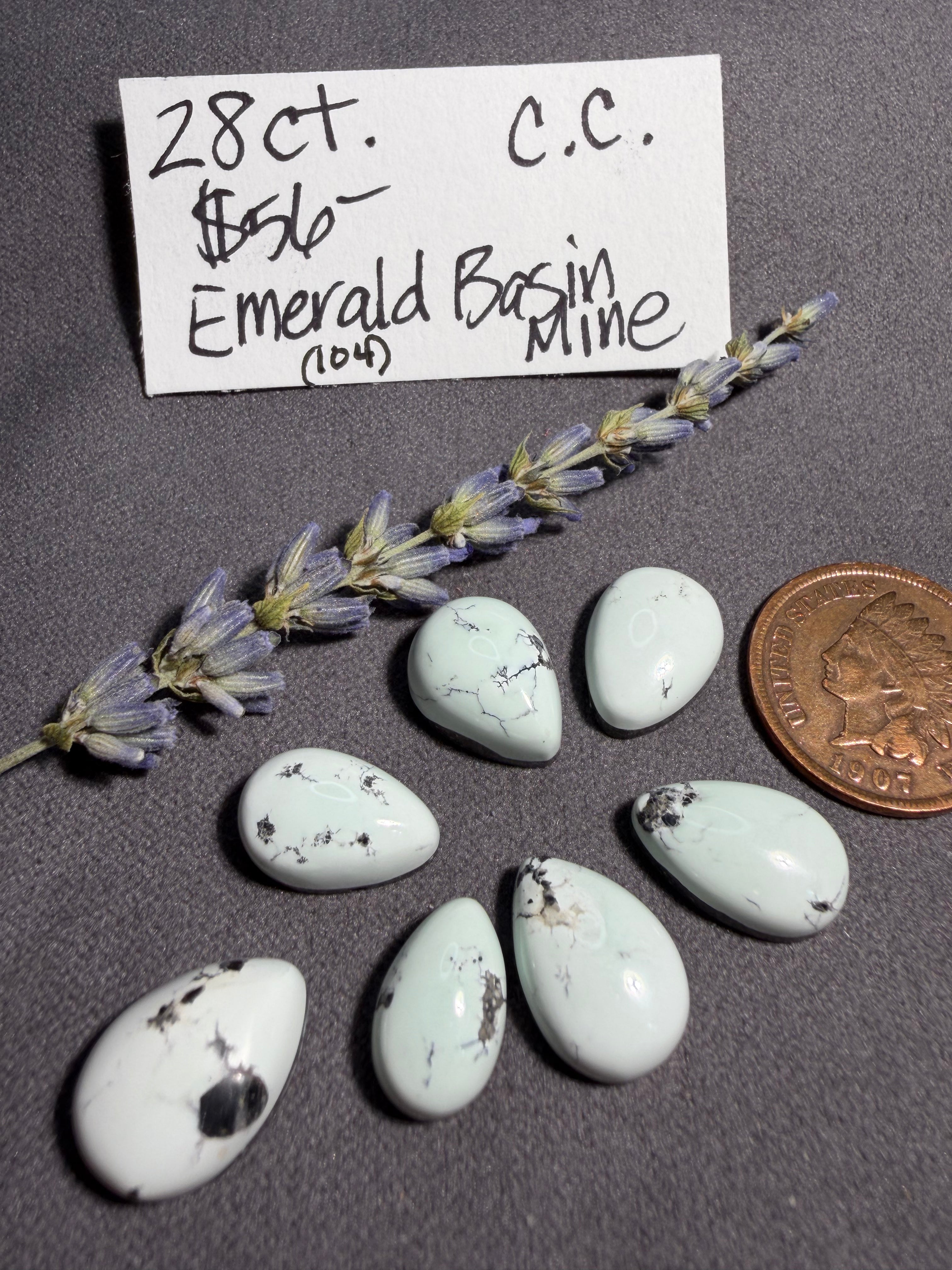 Lot of Emerald Basin Mine - Variscite  28cts. On Sale!