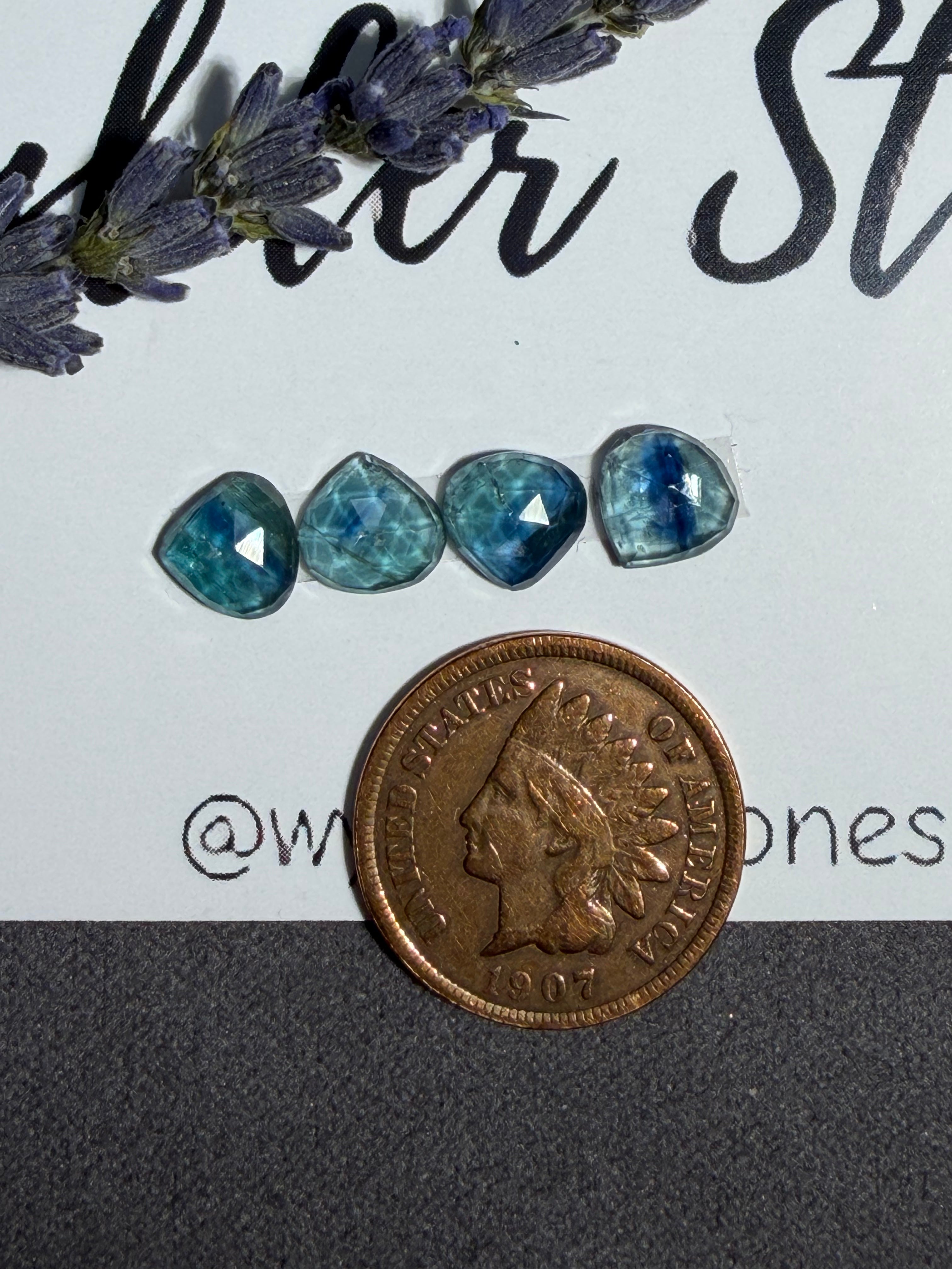 BLUE GREEN KYANITE!!  So Pretty!! On Sale!