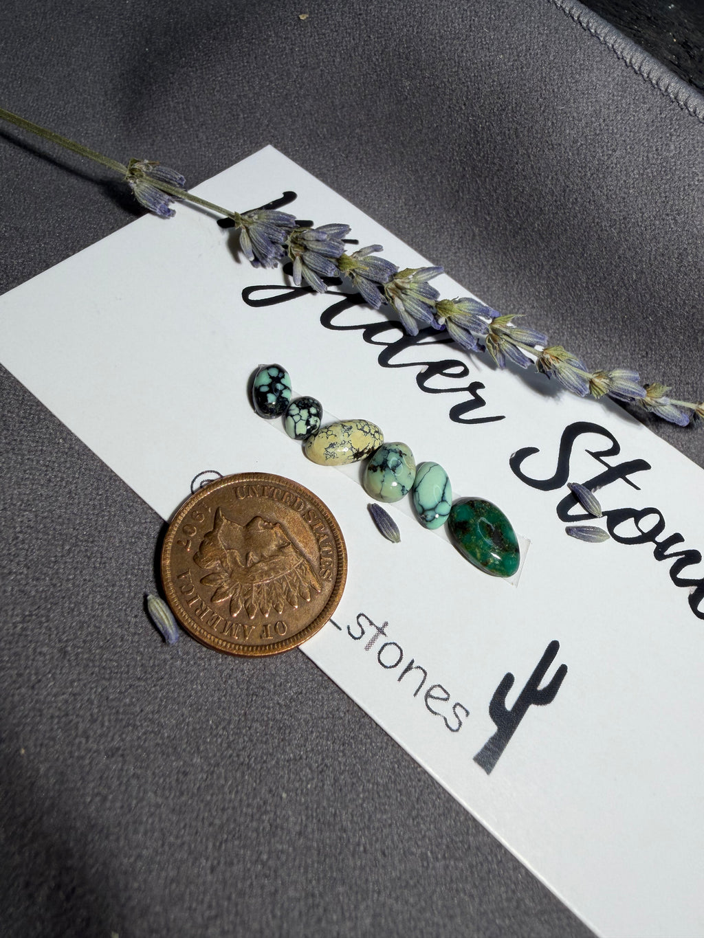 Gorgeous NEW LANDER VARISCITE Lot of 6 stones!  On Sale!