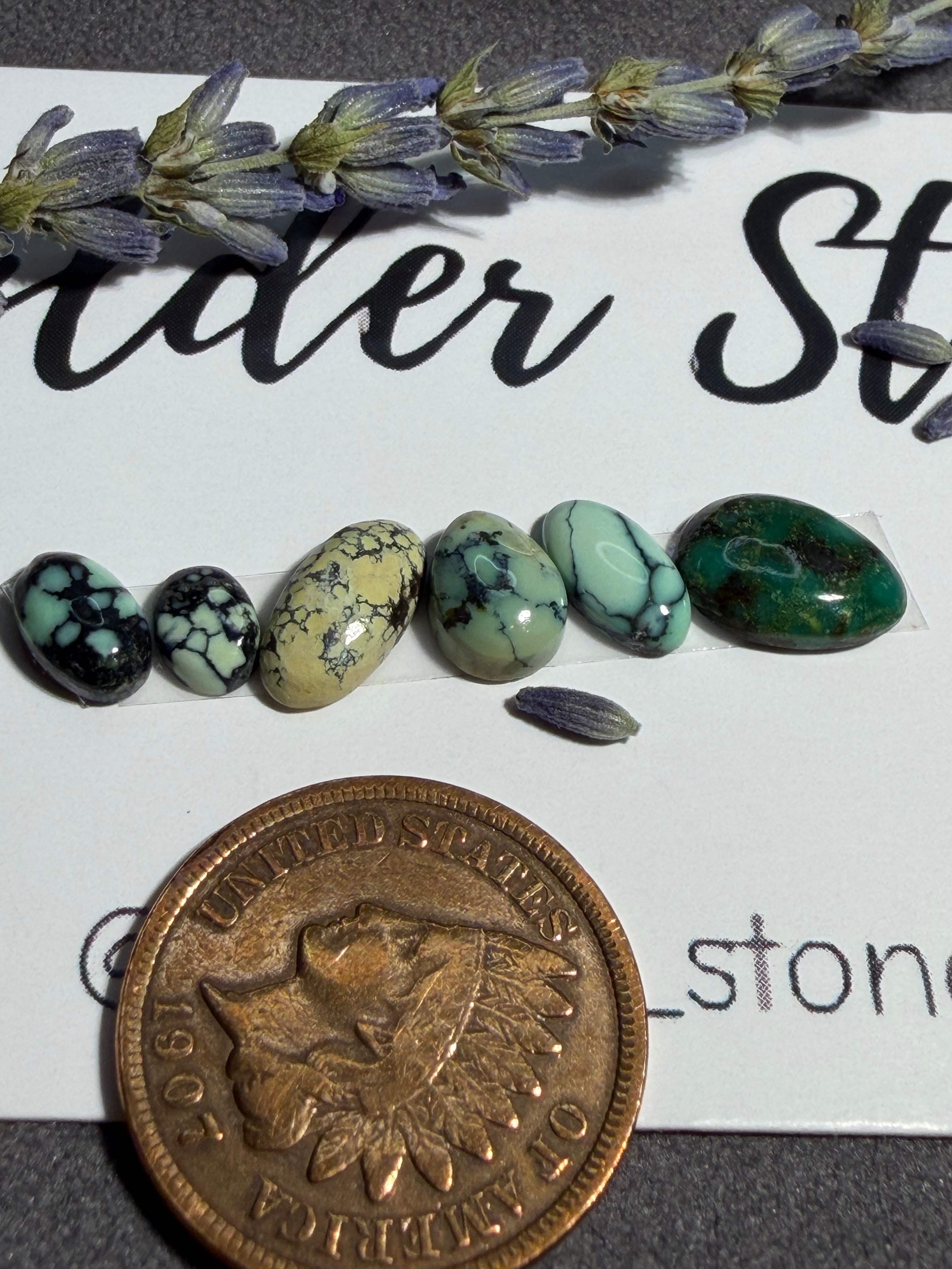 Gorgeous NEW LANDER VARISCITE Lot of 6 stones!  On Sale!