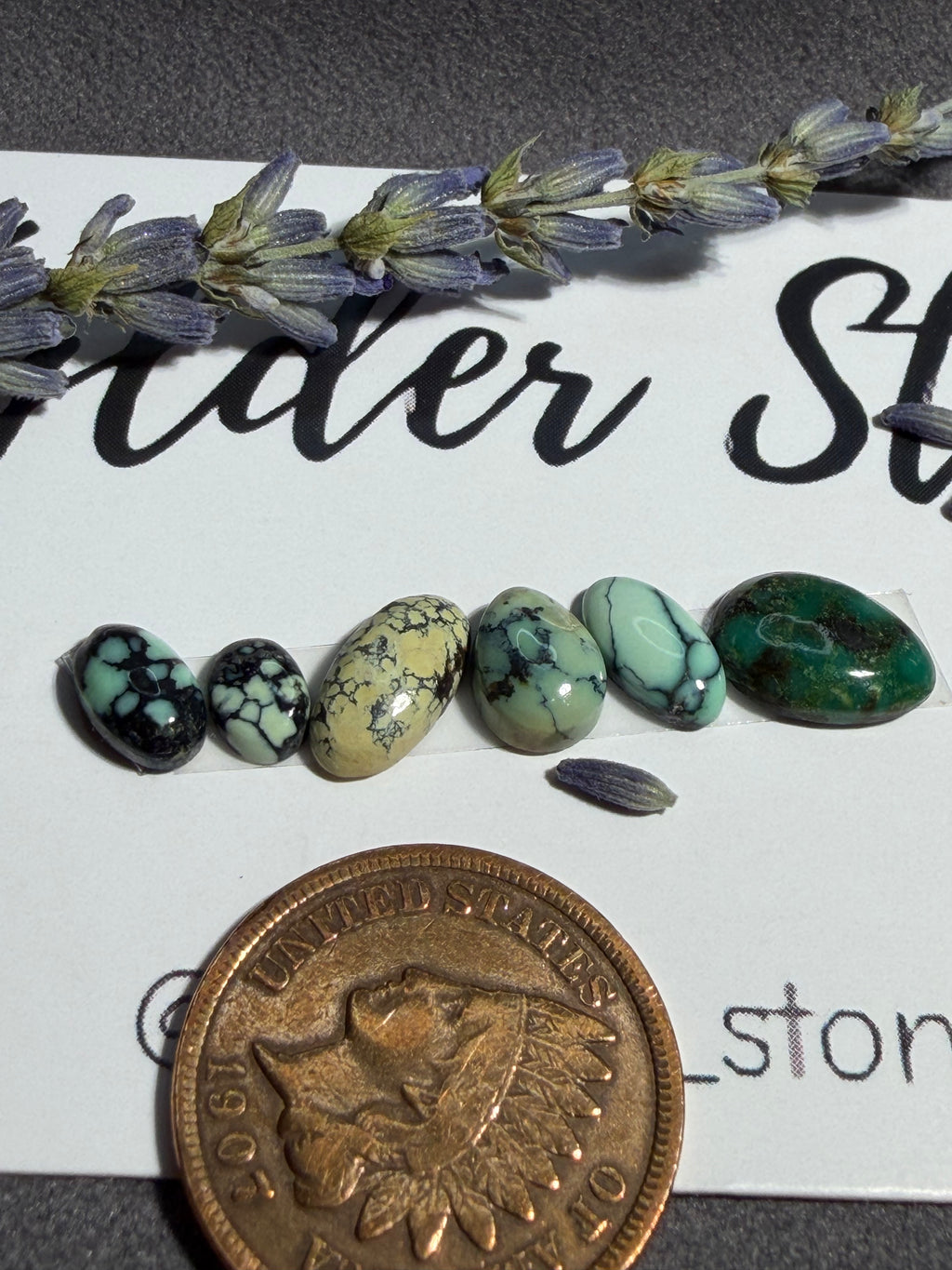 Gorgeous NEW LANDER VARISCITE Lot of 6 stones!  On Sale!