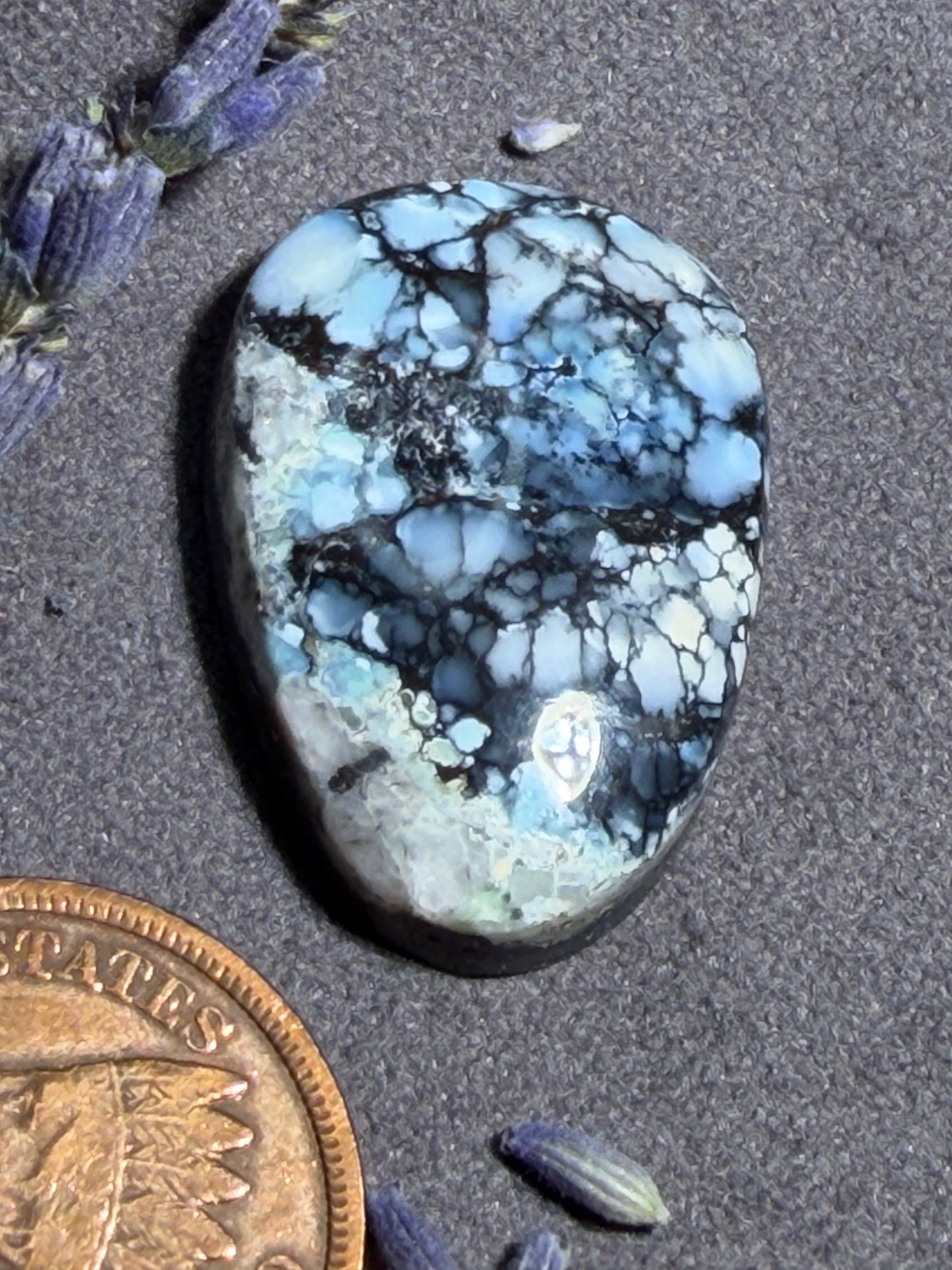 Beautiful White River Variscite - Look at the matrix and all the colors in this one!