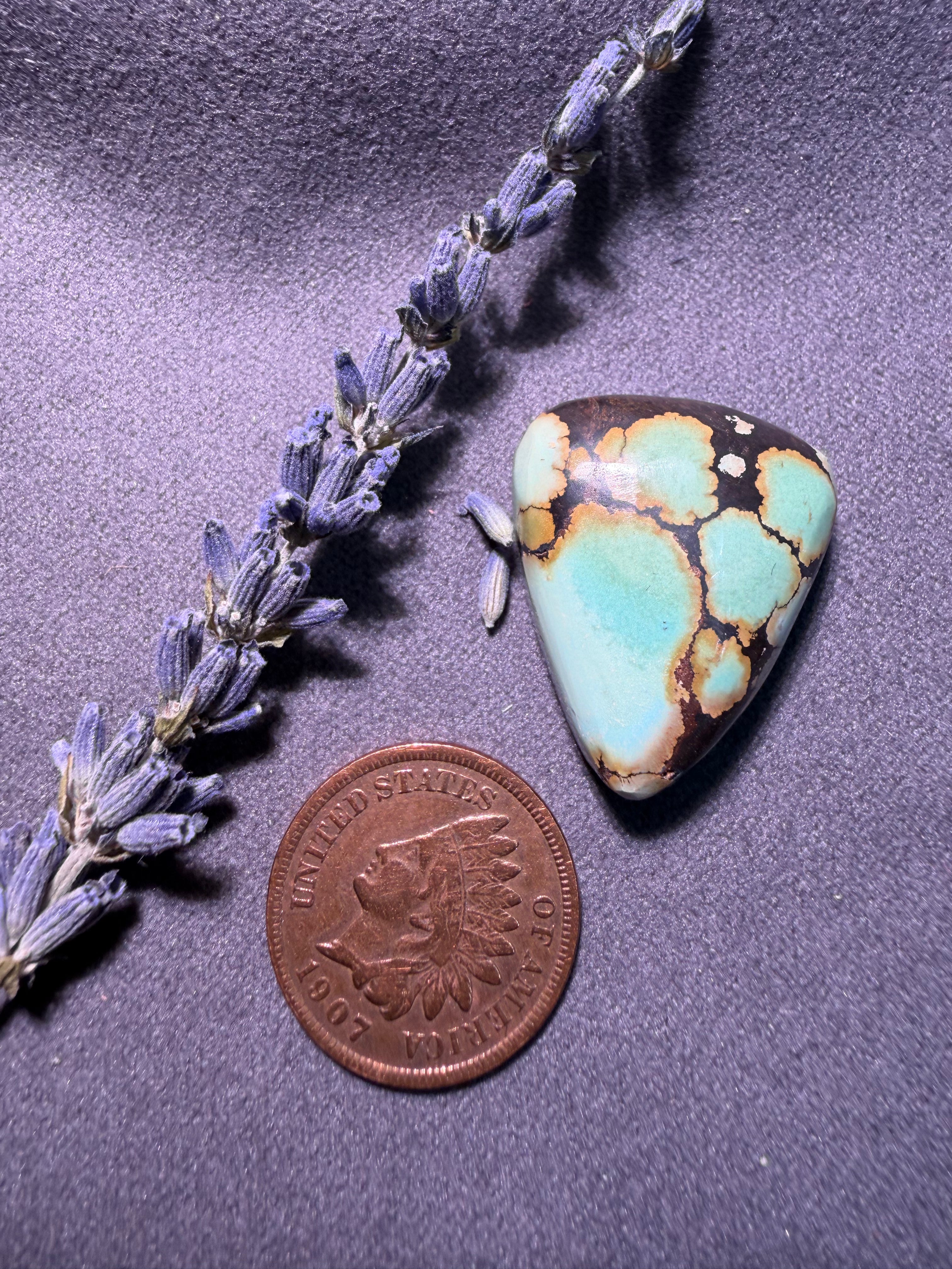 PolyChrome Qingu Turquoise  Chunky Cabochon!