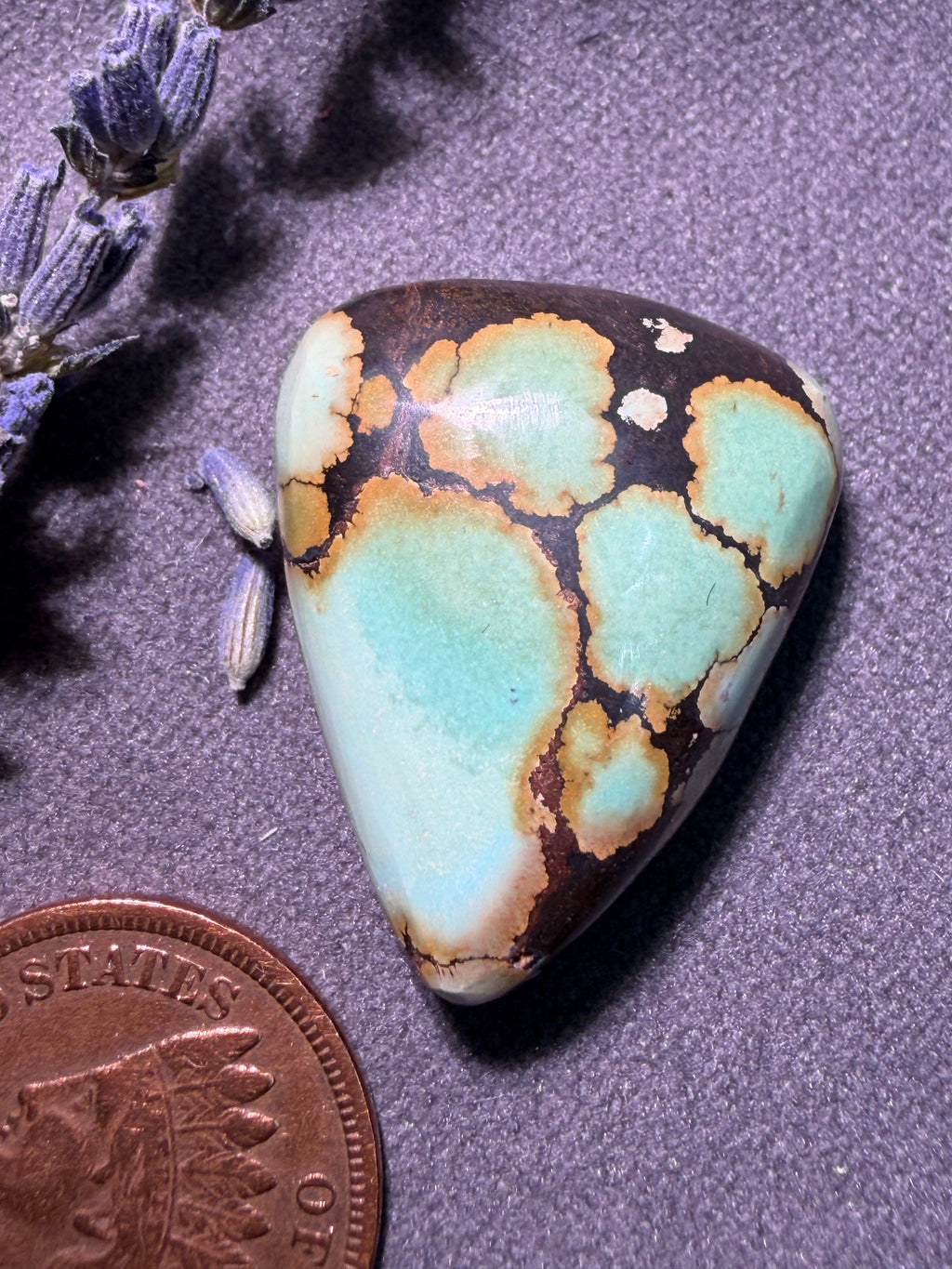 PolyChrome Qingu Turquoise  Chunky Cabochon!