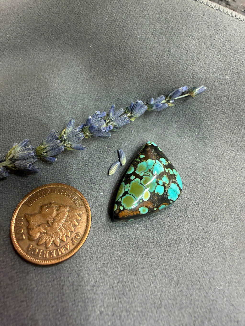 PolyChrome Qingu Turquoise  Chunky Cabochon! On Sale!
