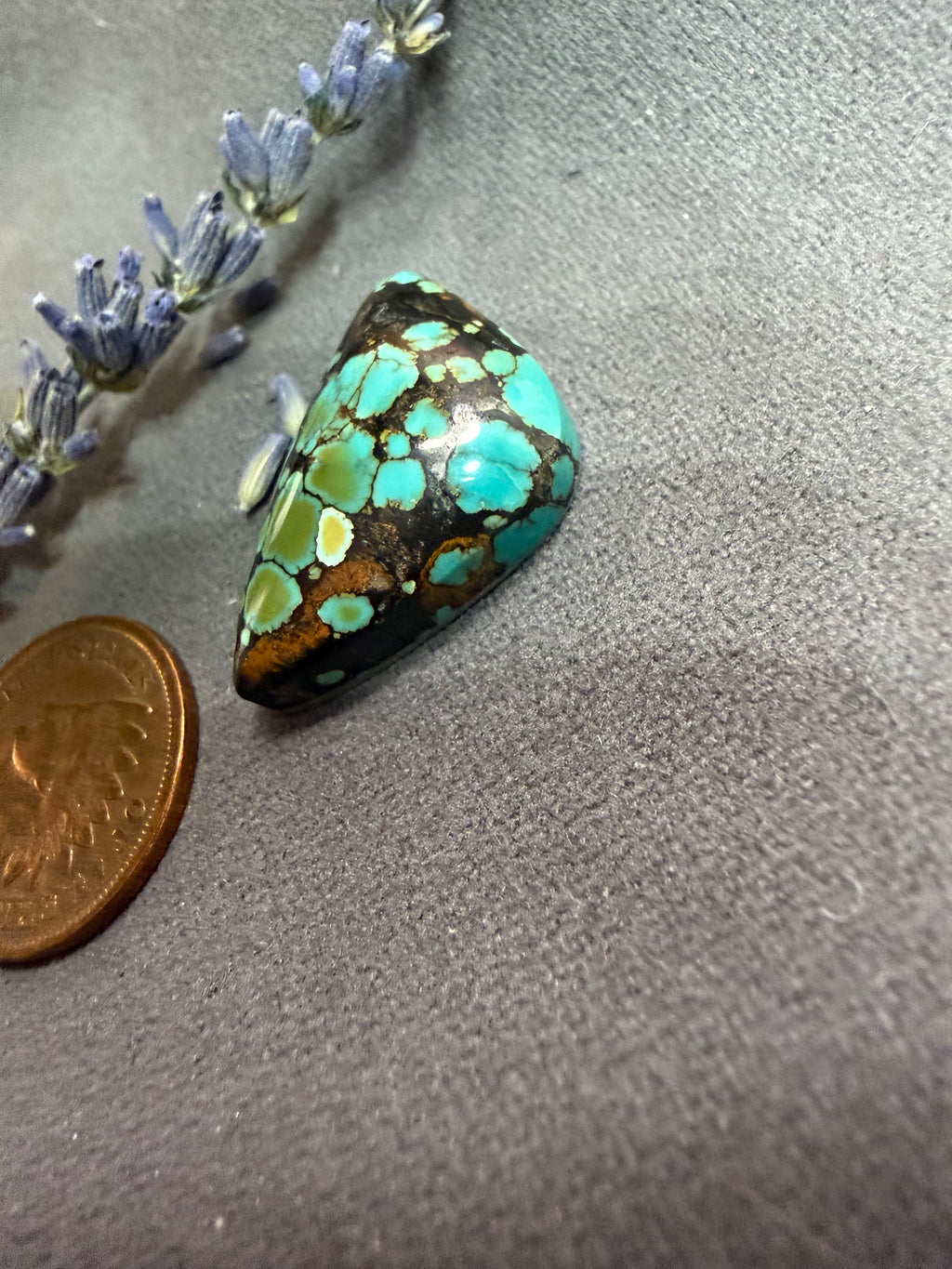 PolyChrome Qingu Turquoise  Chunky Cabochon! On Sale!