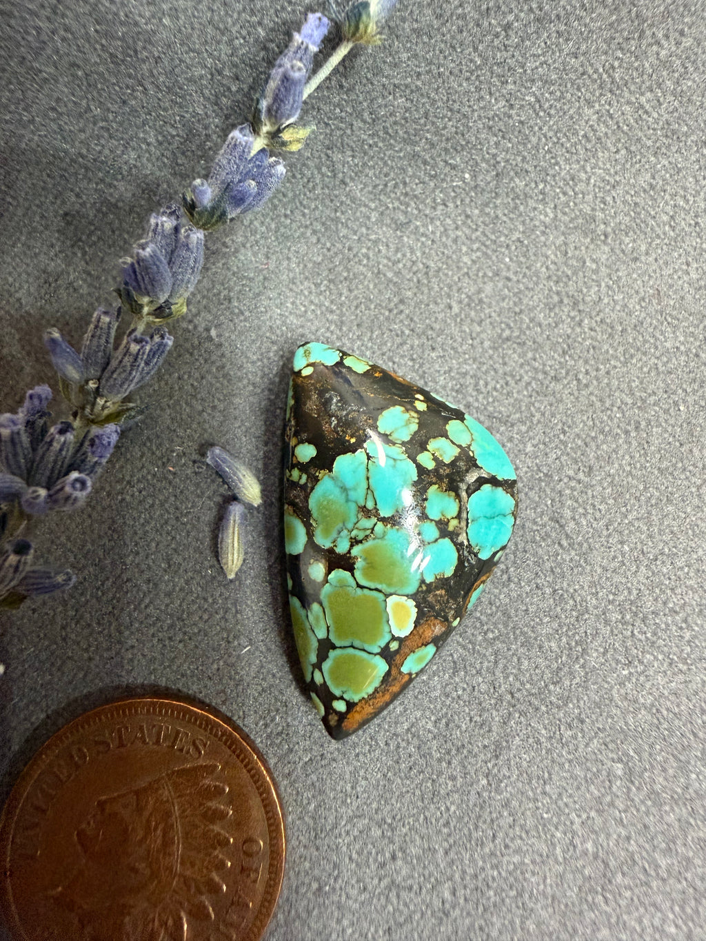 PolyChrome Qingu Turquoise  Chunky Cabochon! On Sale!