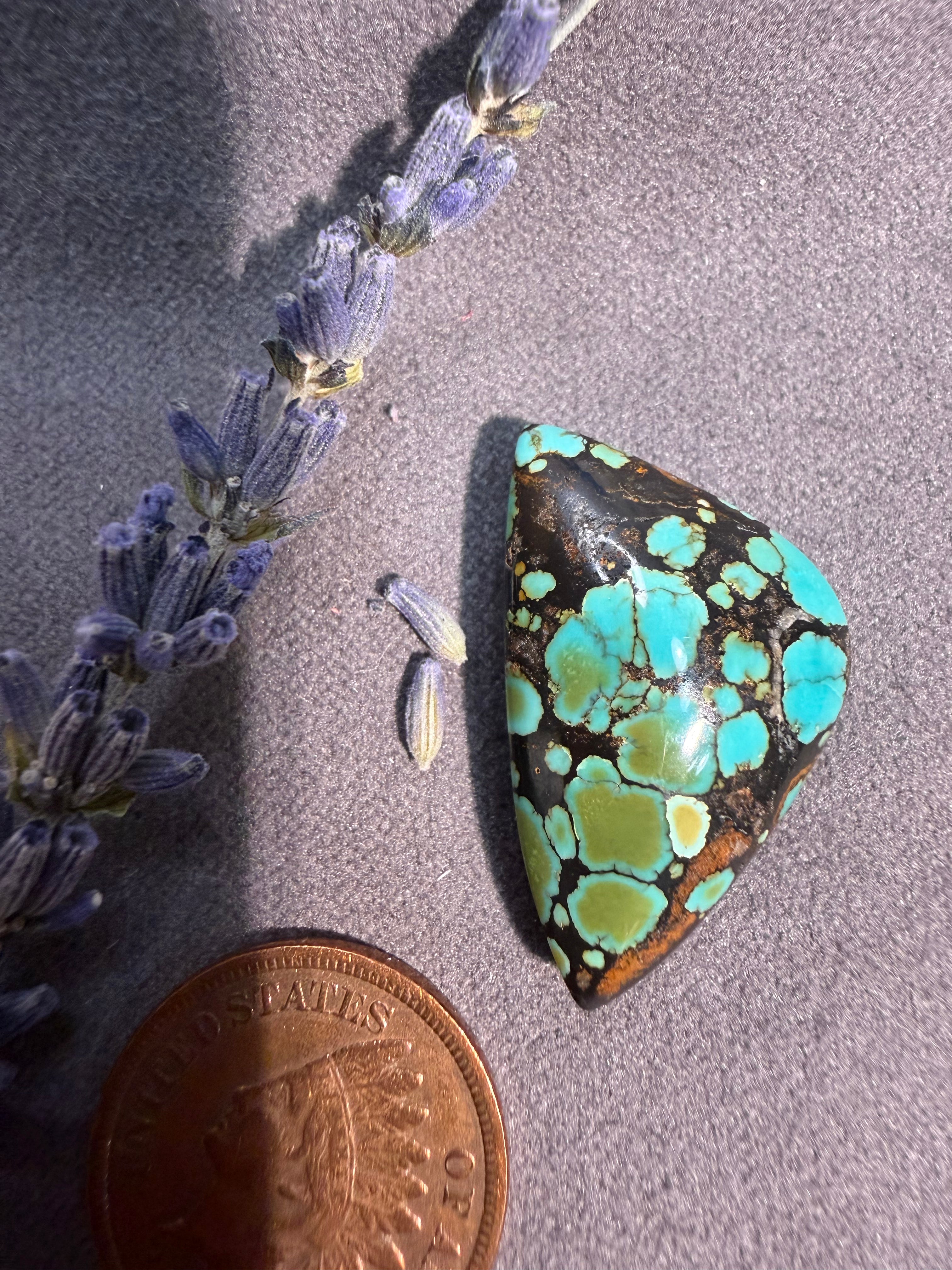 PolyChrome Qingu Turquoise  Chunky Cabochon! On Sale!