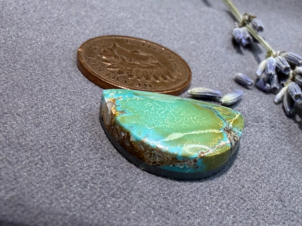 PolyChrome Bamboo Mtn Hubei Turquoise Cabochon! On Sale!