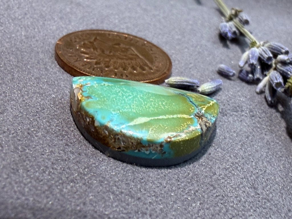 PolyChrome Bamboo Mtn Hubei Turquoise Cabochon! On Sale!
