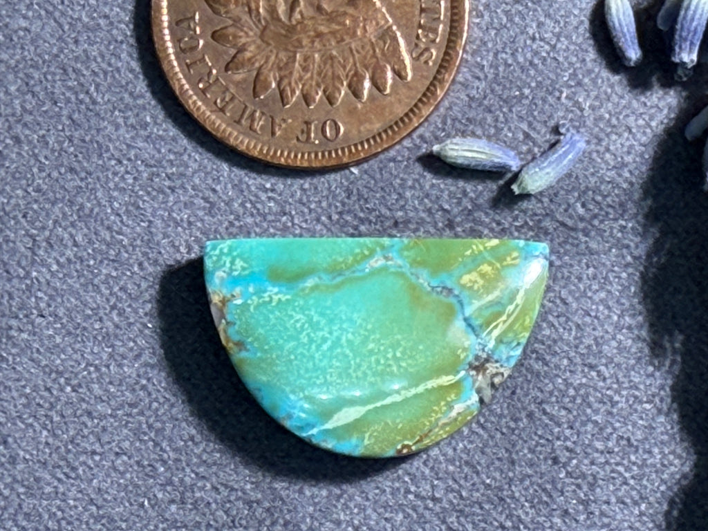 PolyChrome Bamboo Mtn Hubei Turquoise Cabochon! On Sale!