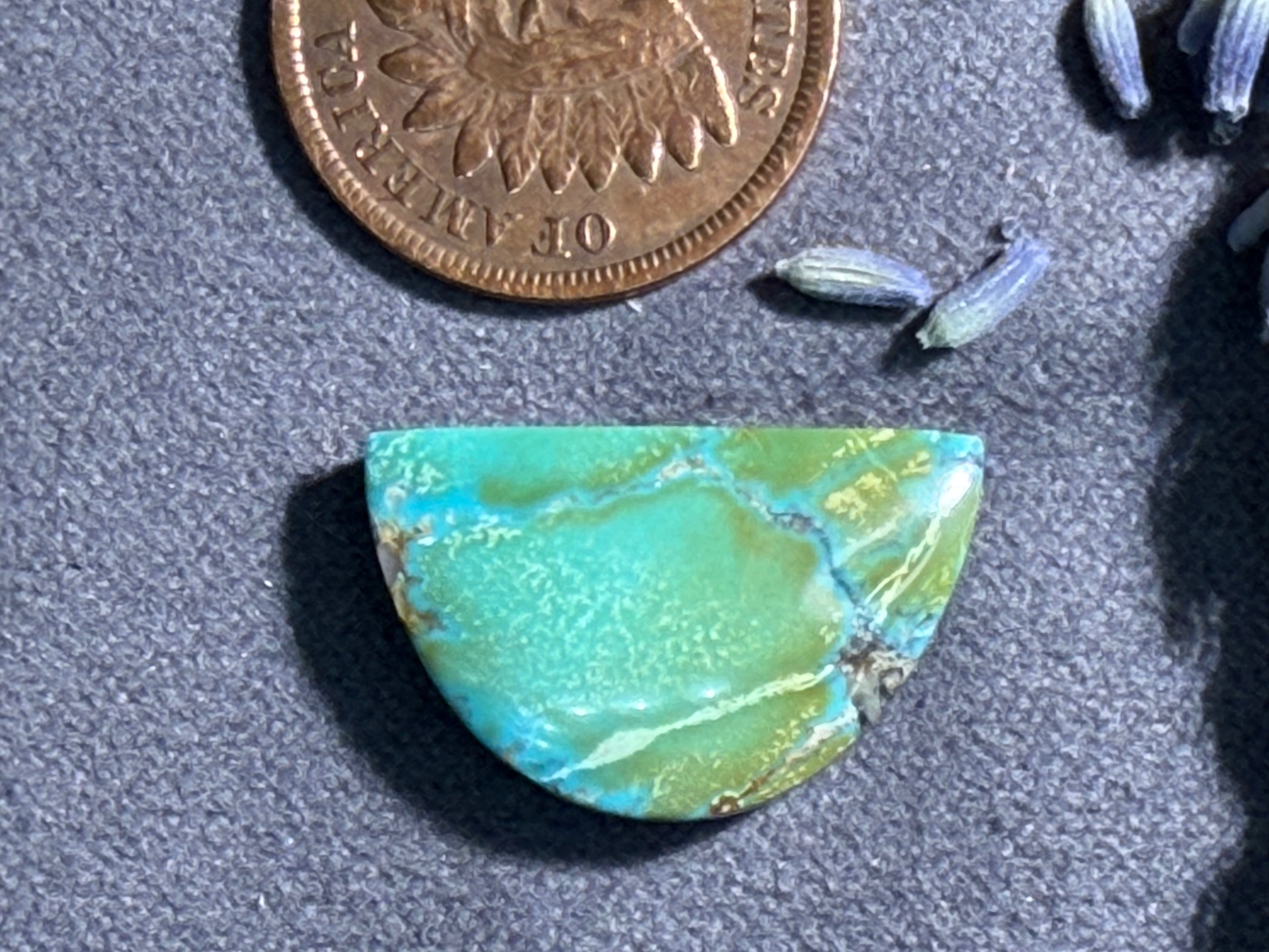PolyChrome Bamboo Mtn Hubei Turquoise Cabochon! On Sale!