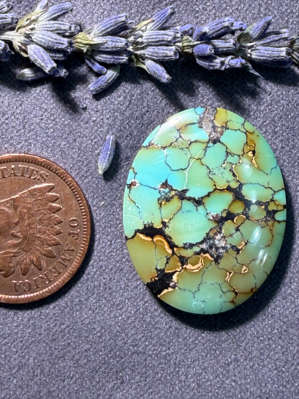 Magical Hubei Turquoise Cabochon! On Sale!