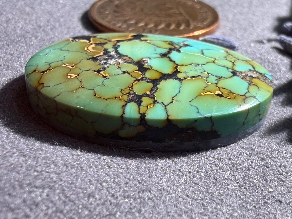 Magical Hubei Turquoise Cabochon! On Sale!