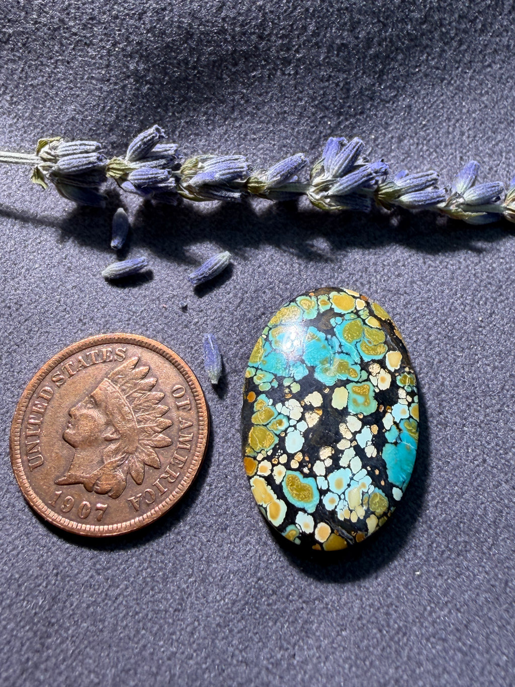 PolyChrome Bamboo Mtn Hubei Turquoise Cabochon! On Sale!