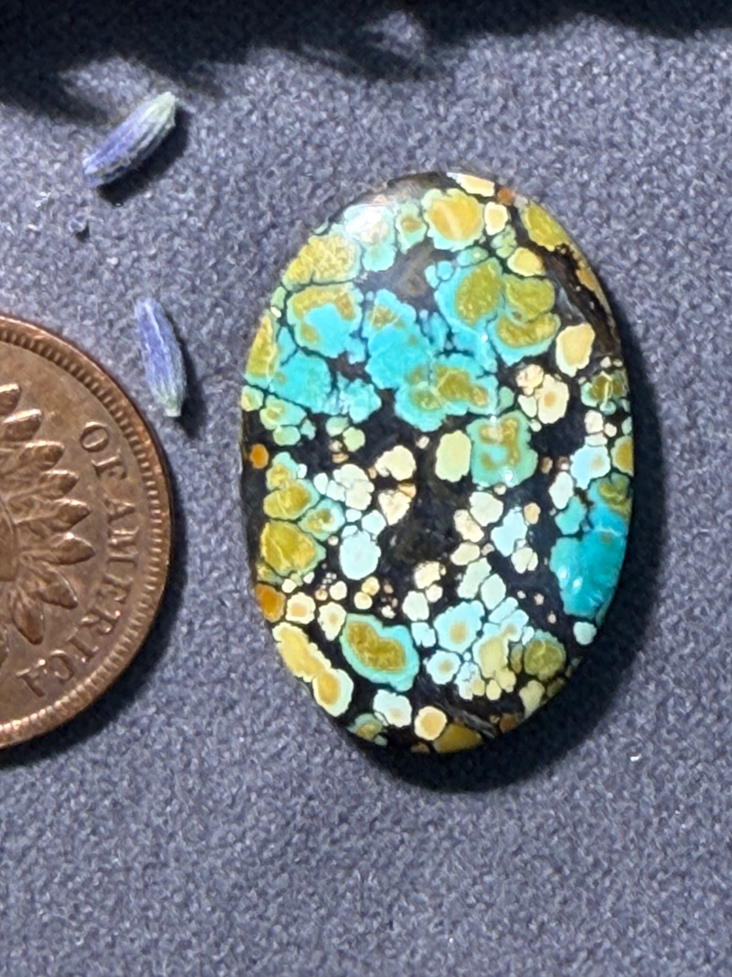 PolyChrome Bamboo Mtn Hubei Turquoise Cabochon! On Sale!