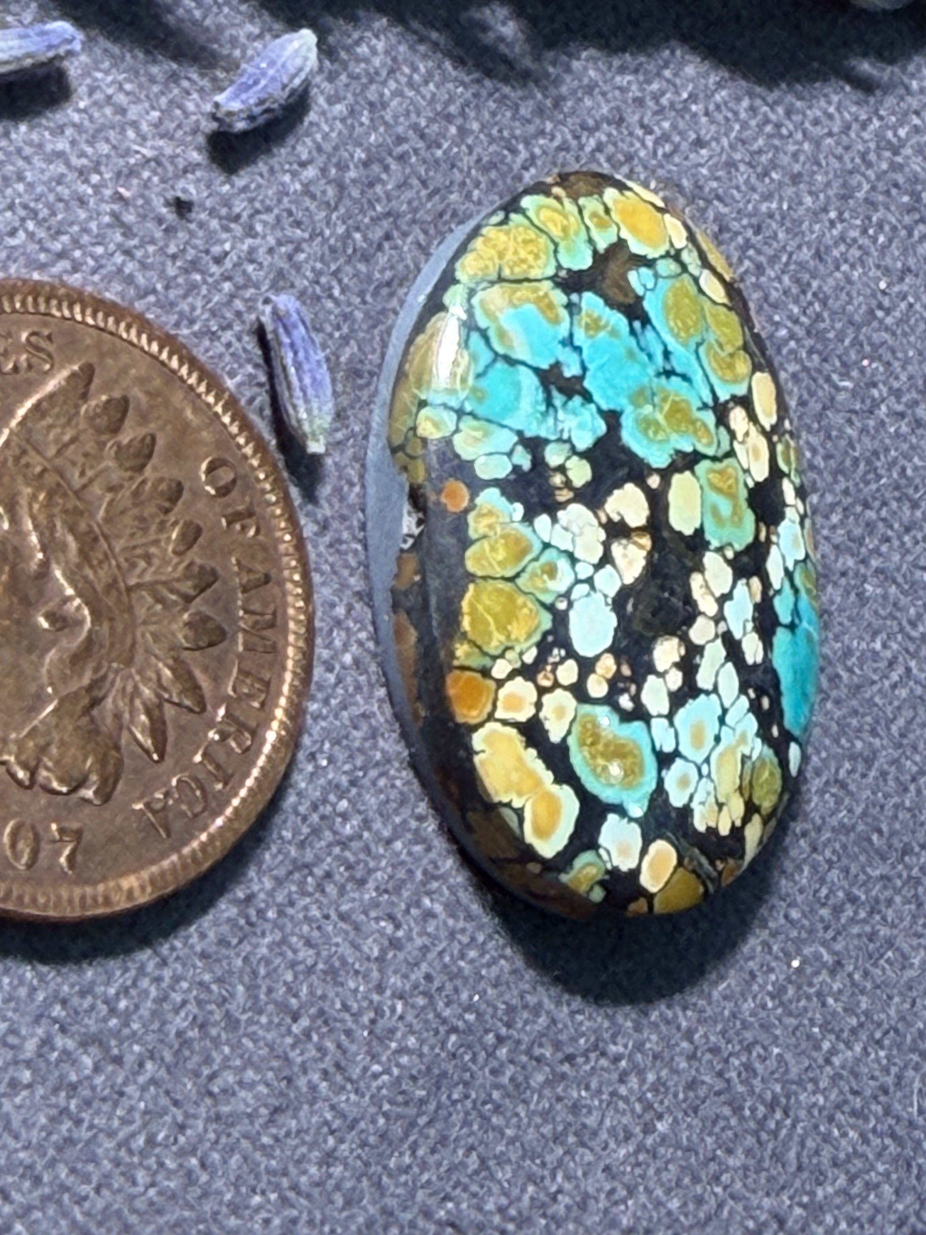PolyChrome Bamboo Mtn Hubei Turquoise Cabochon! On Sale!